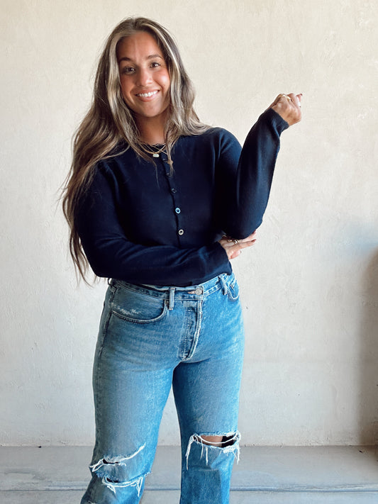 Caroline Cardigan in Navy