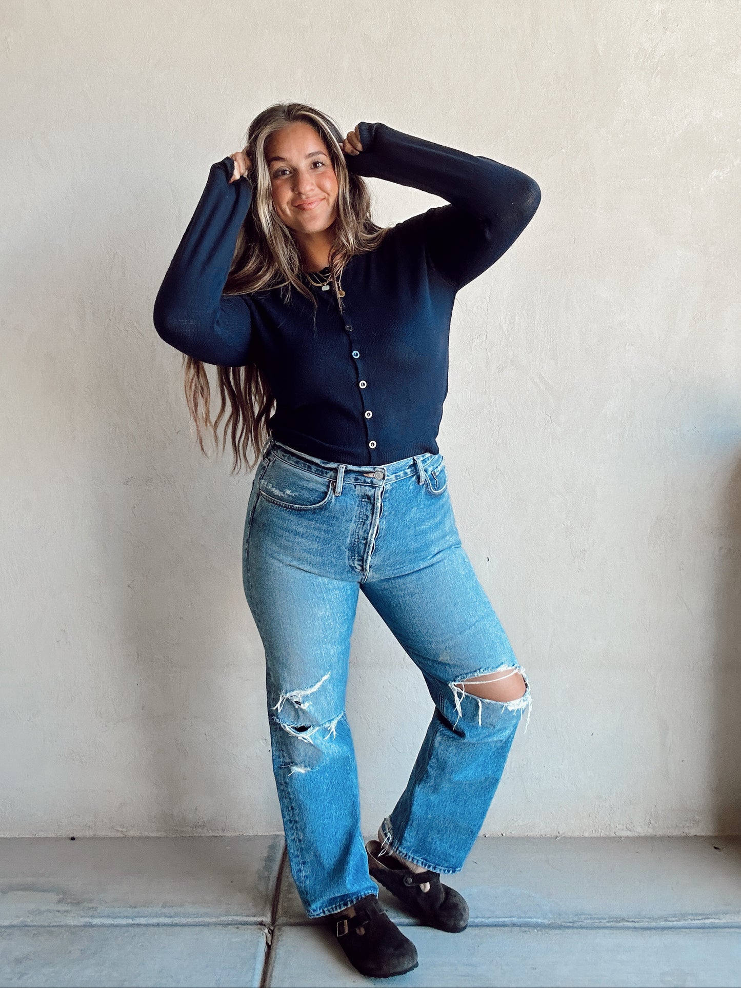 Caroline Cardigan in Navy