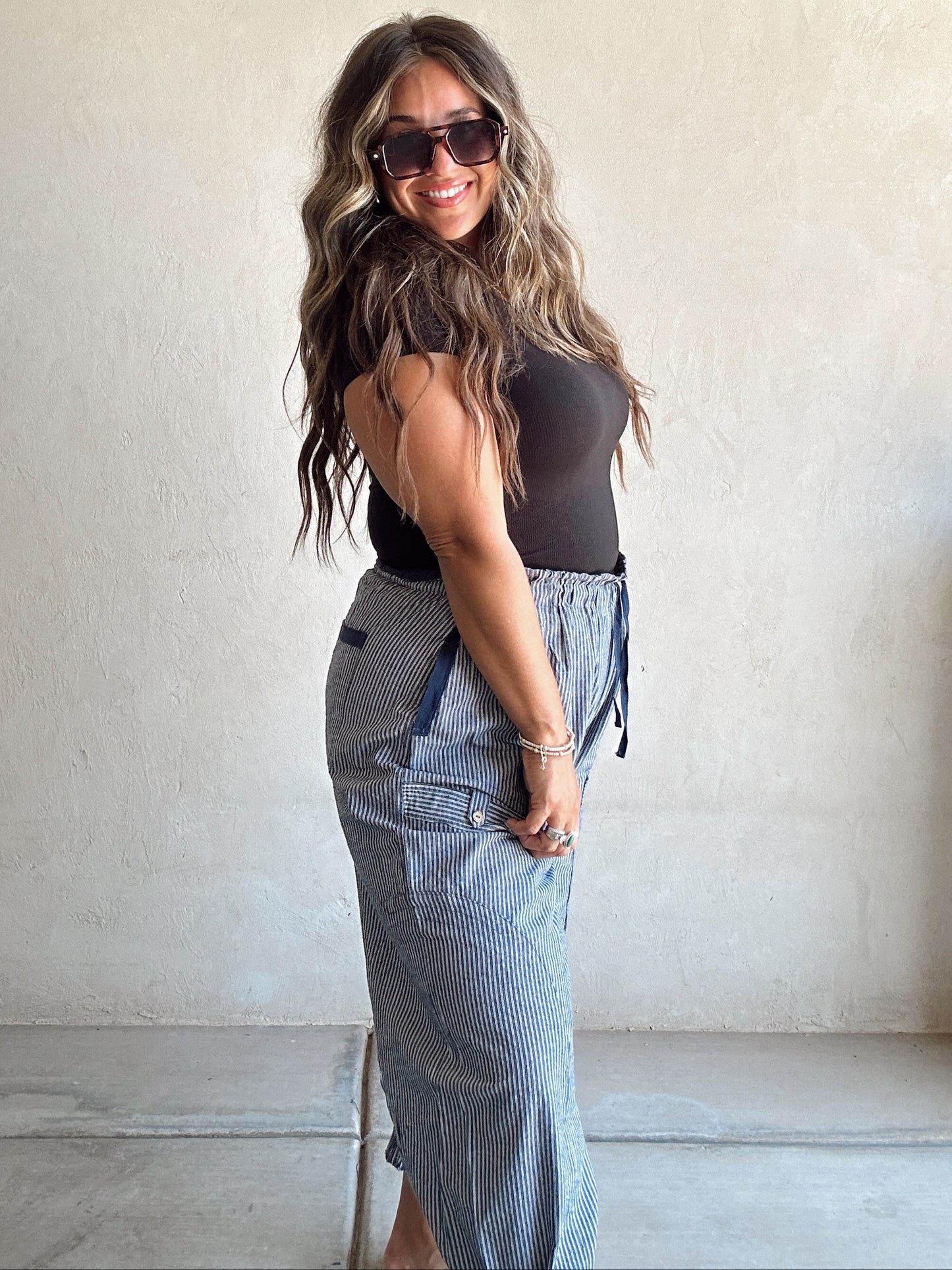 Cambria Pants in Cream, Olive, & Navy