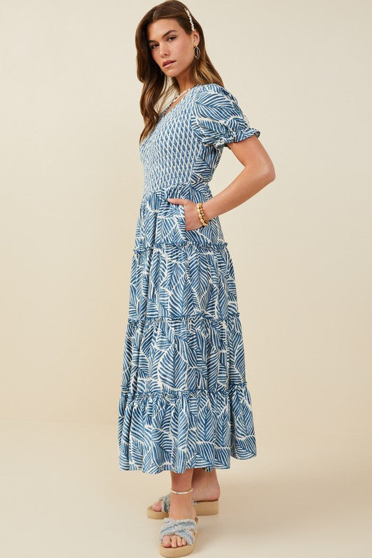 Bella Dress in Blue Mix
