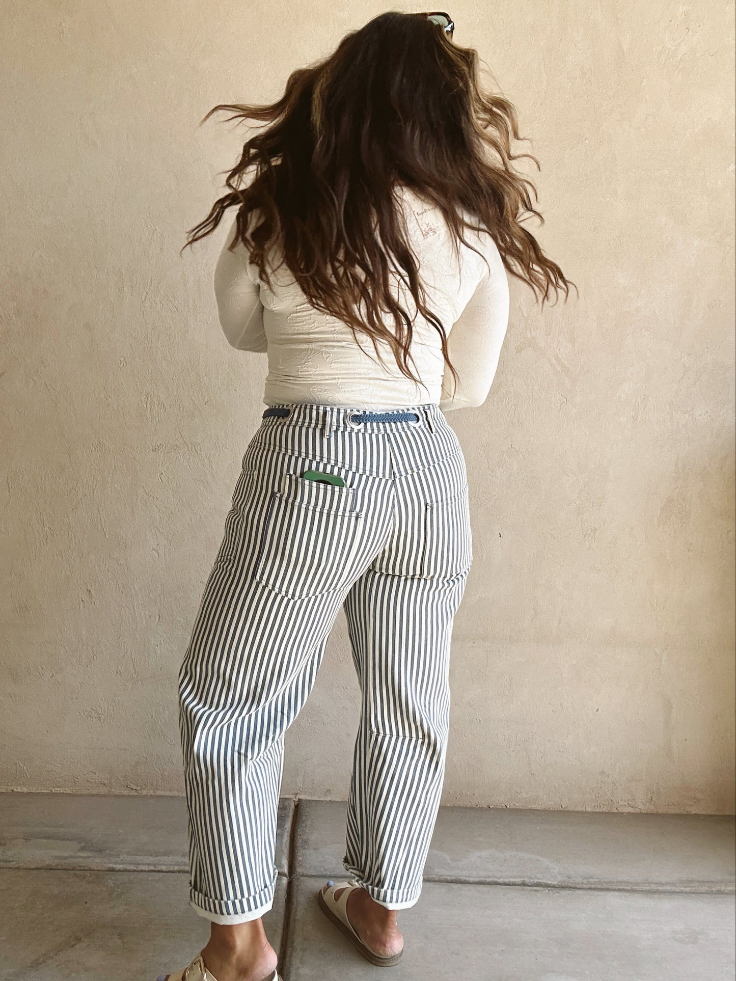 Stella Striped Barrel Jeans