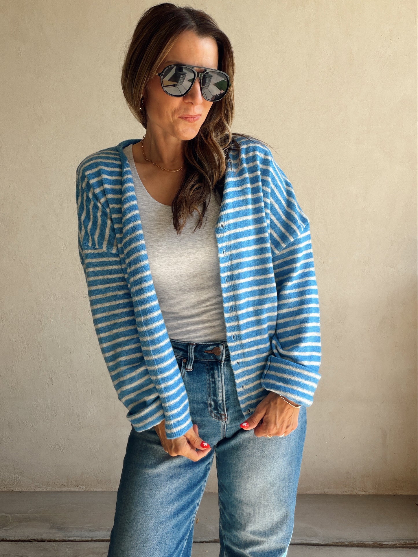 Bridget Cardigan in Royal Blue