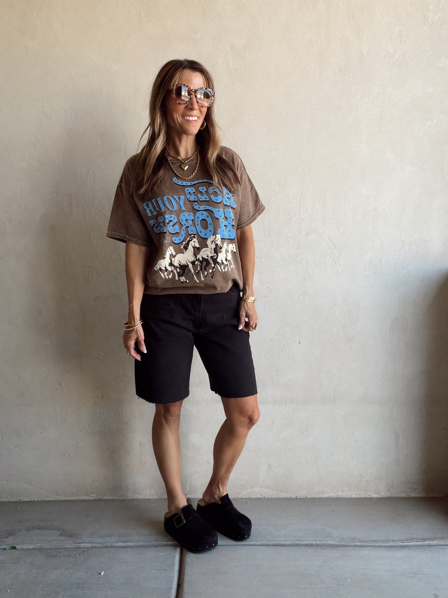 Charity Bermuda Shorts in Black