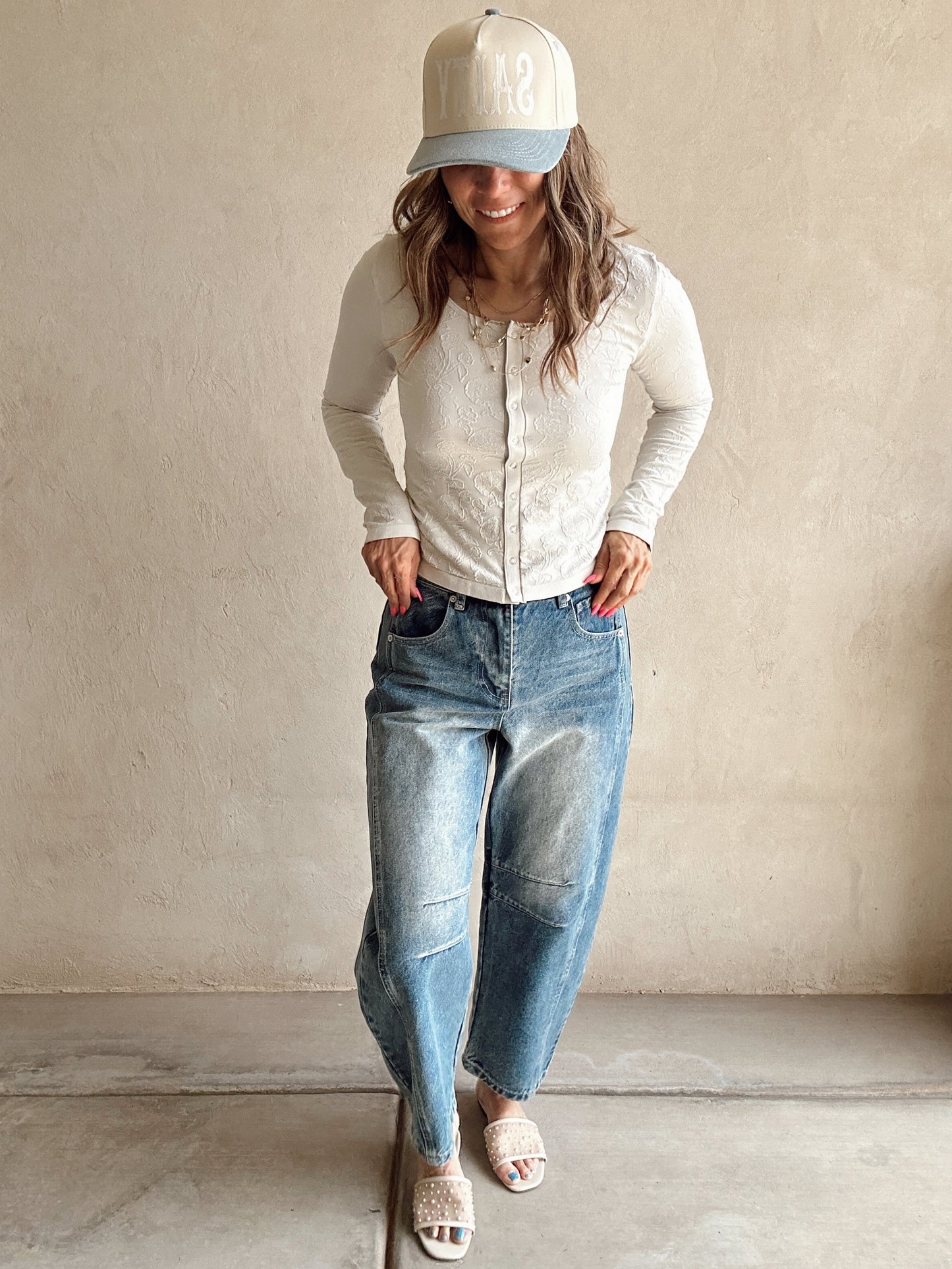 Annette Floral Textured Seamless Cardigan in 3 Colors