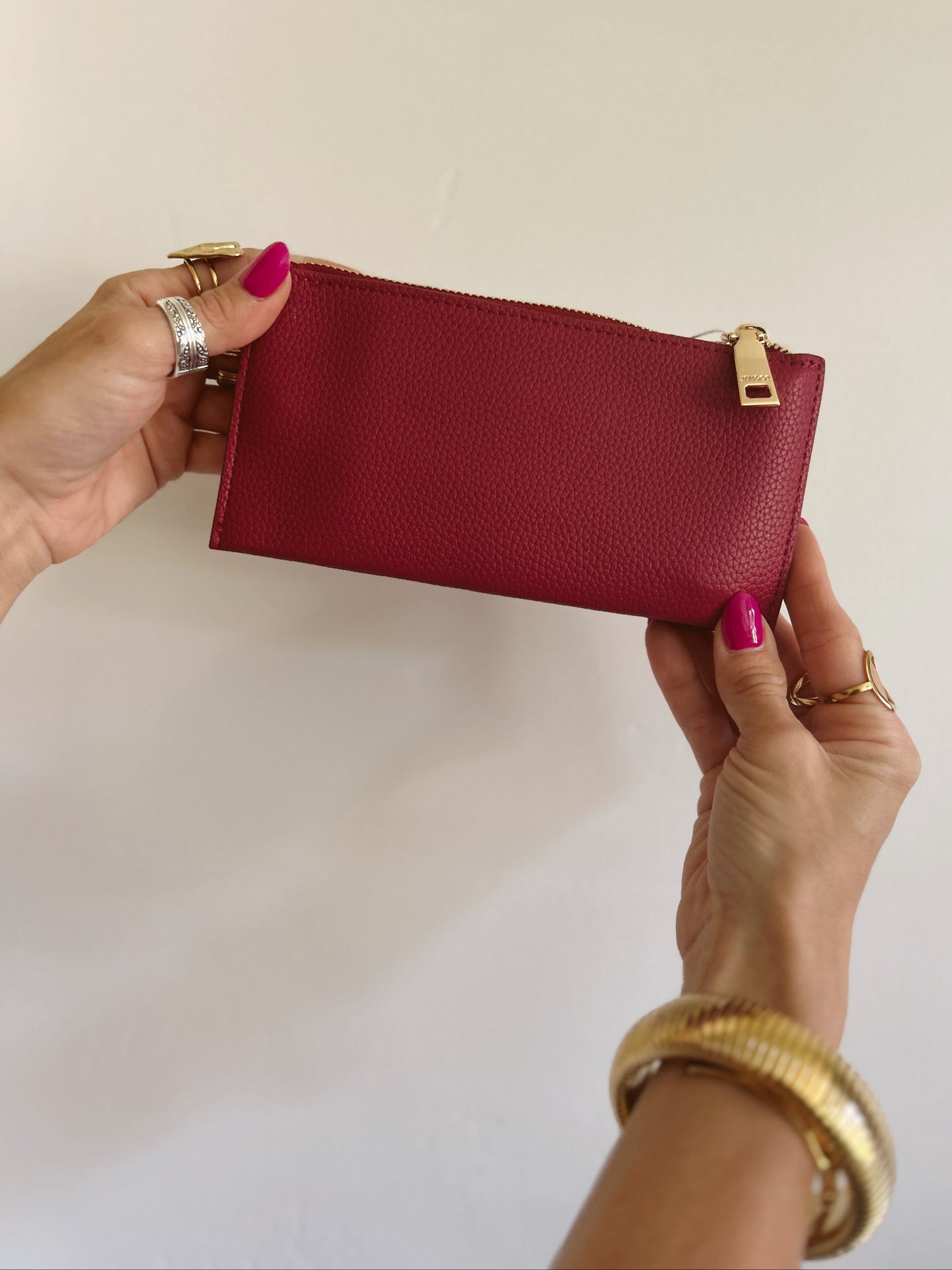 Maylee Wallet in Raspberry