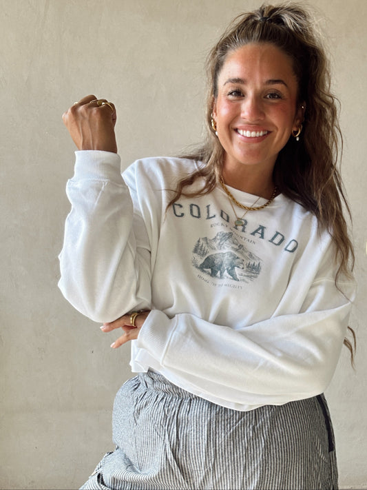 Cory Colorado Sweatshirt in White