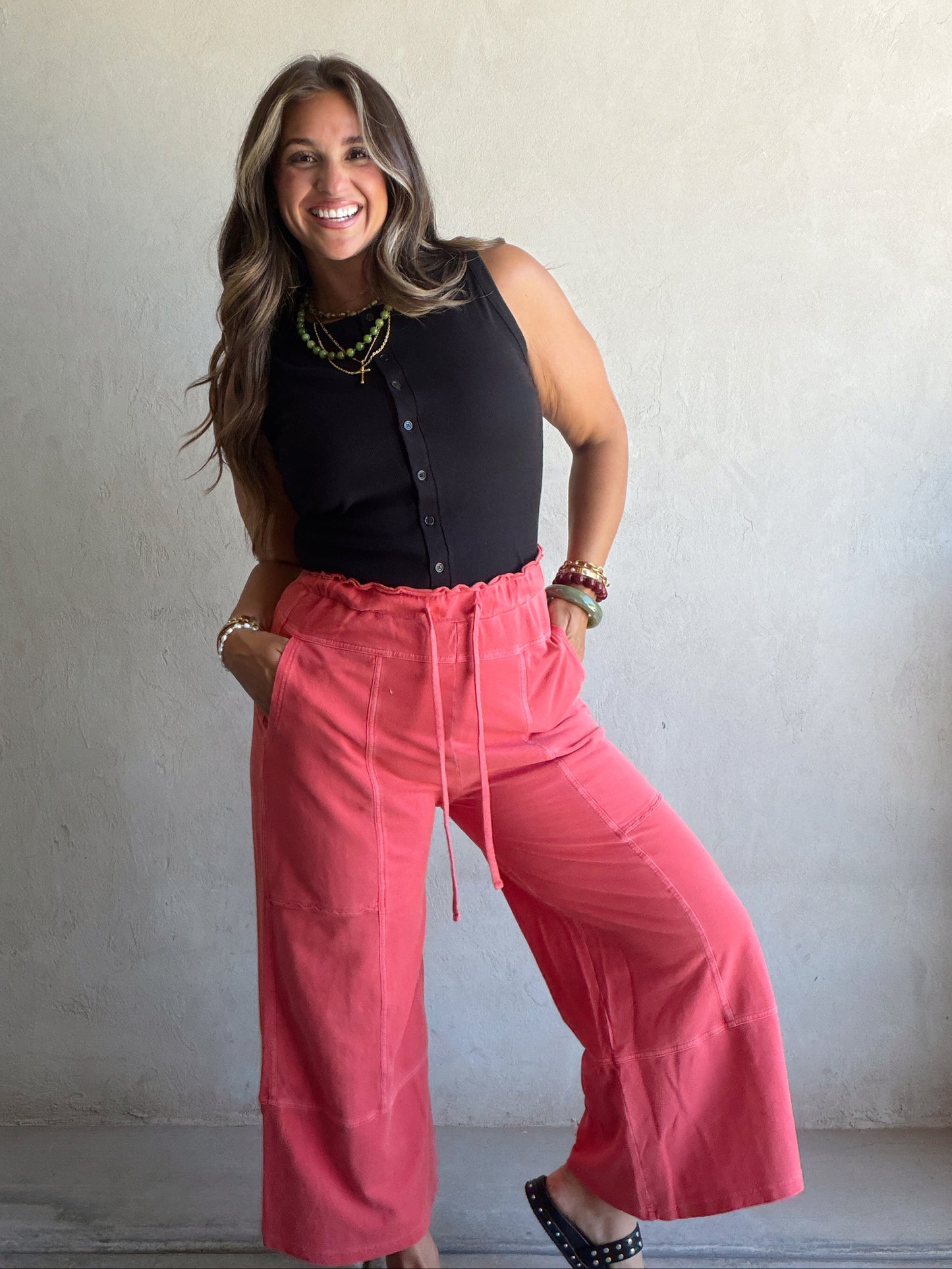 Sandy Pants in Red