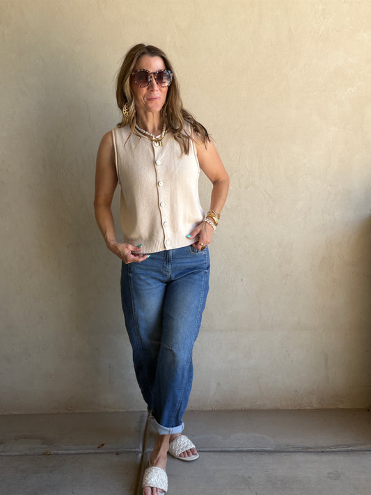 Amanda Vest in Cream