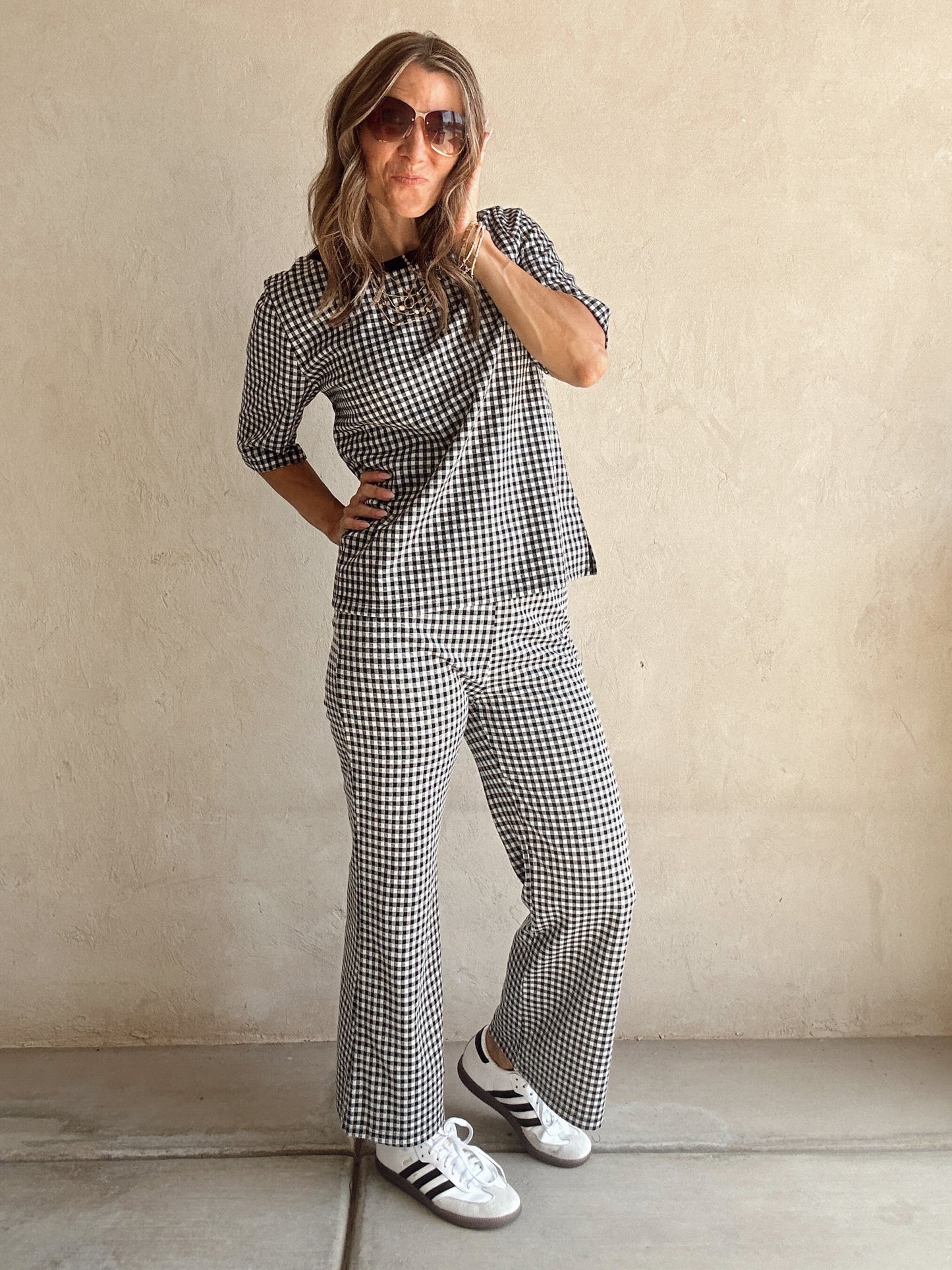 Jenny Knit Set in Black & White