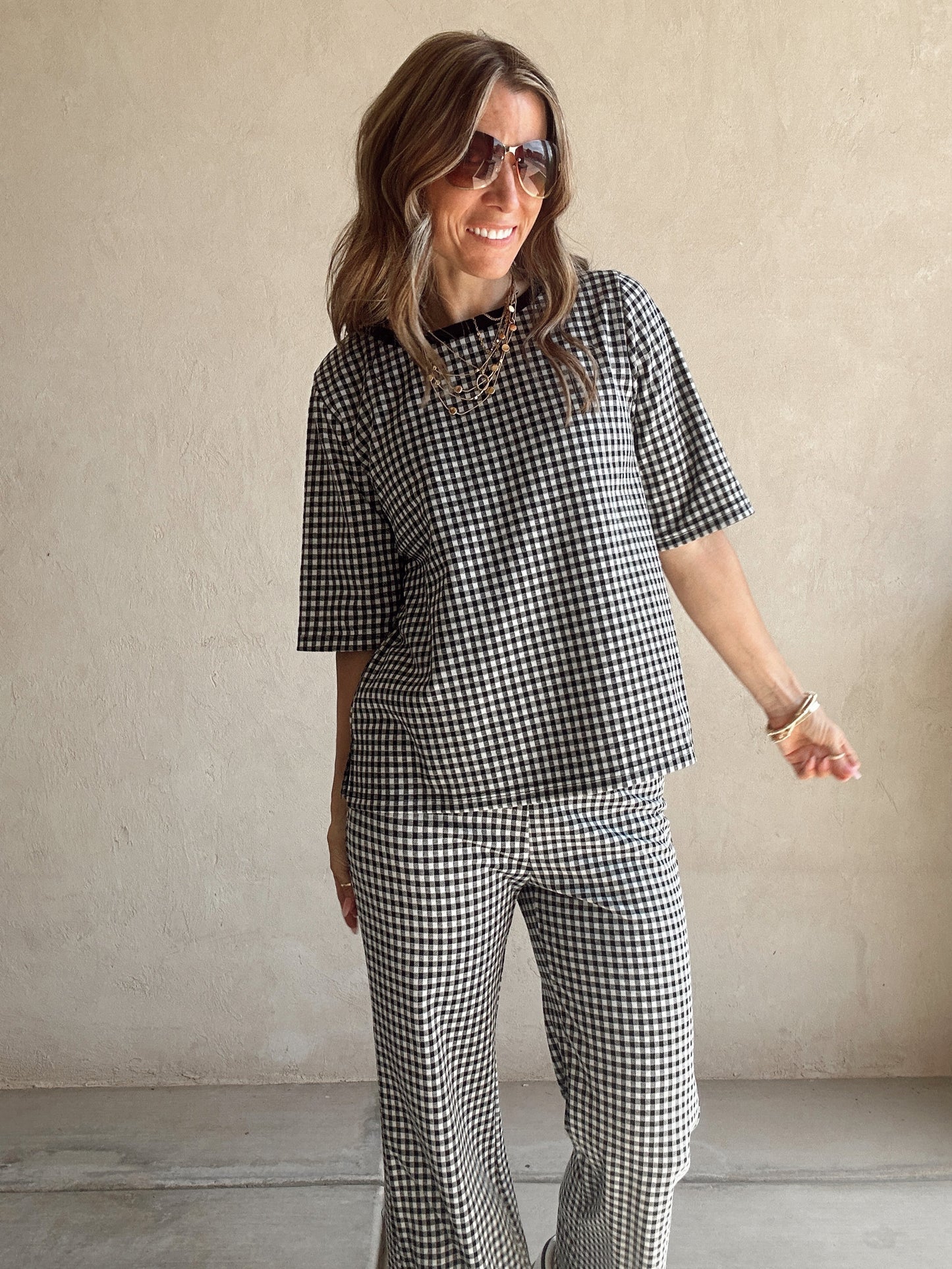 Jenny Knit Set in Black & White