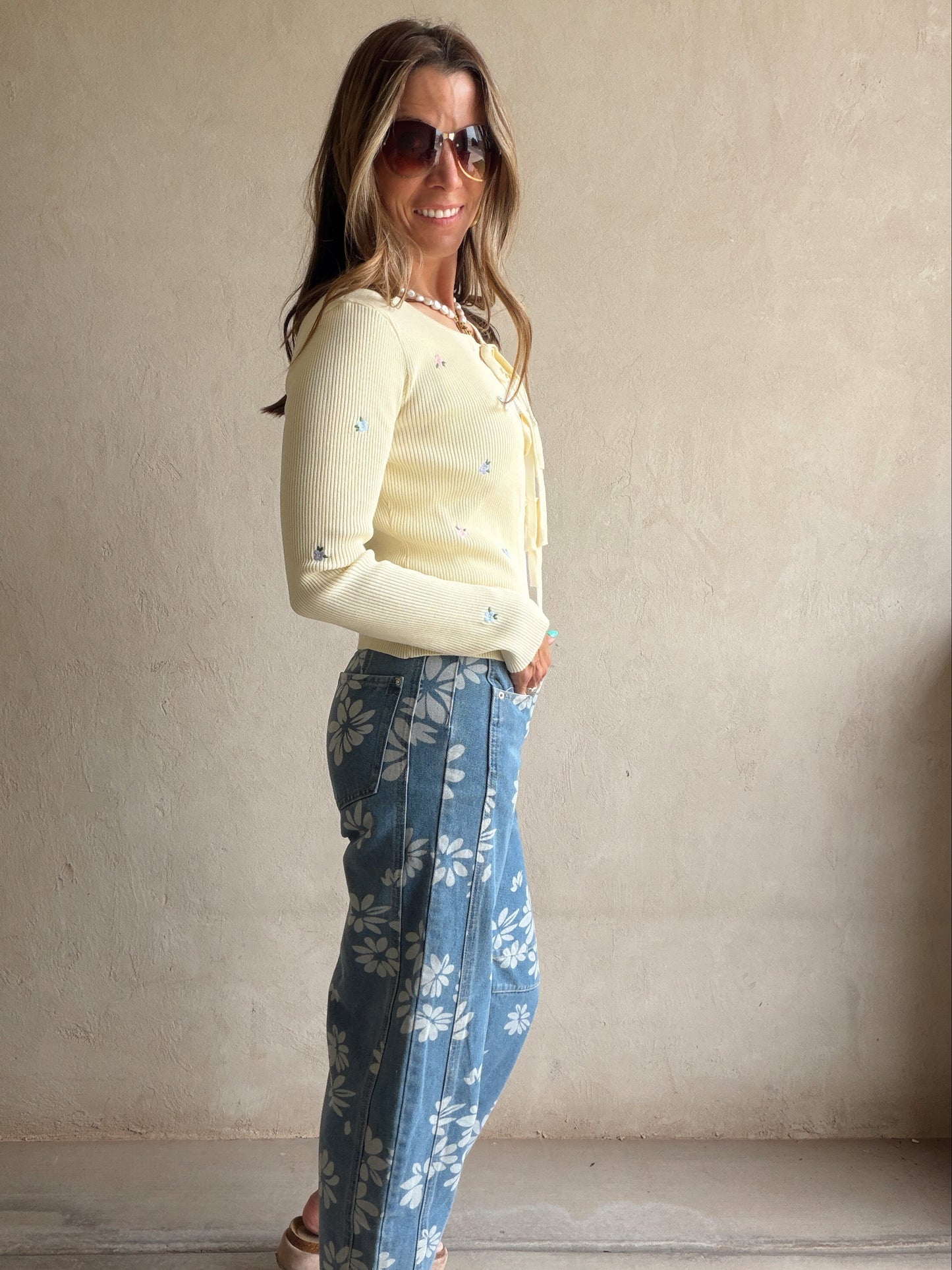 McKell Ribbed Top in Butter Yellow
