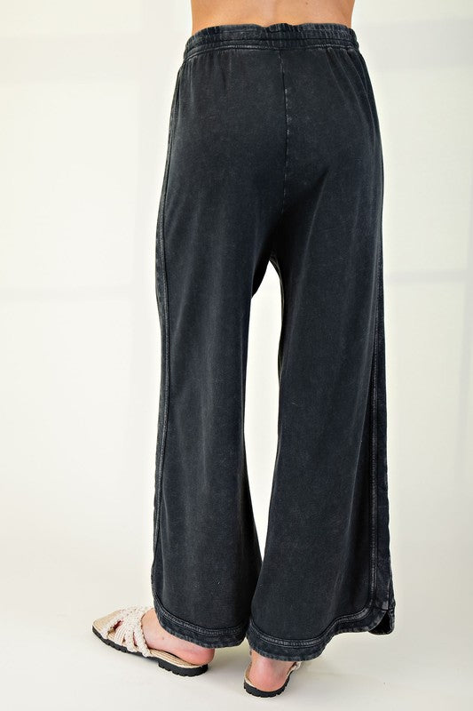 Mittoshop Racer Mineral Wash Pants in Black