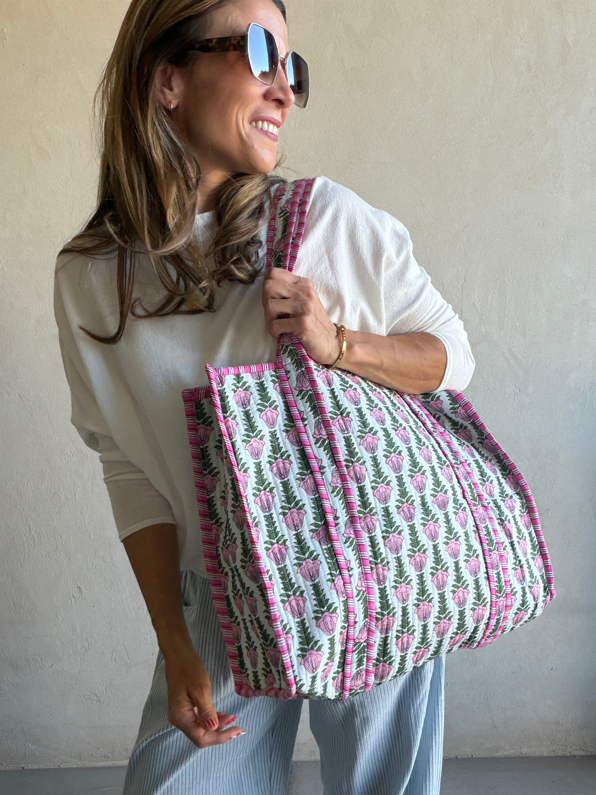 Clementine Quilted Tote Bag