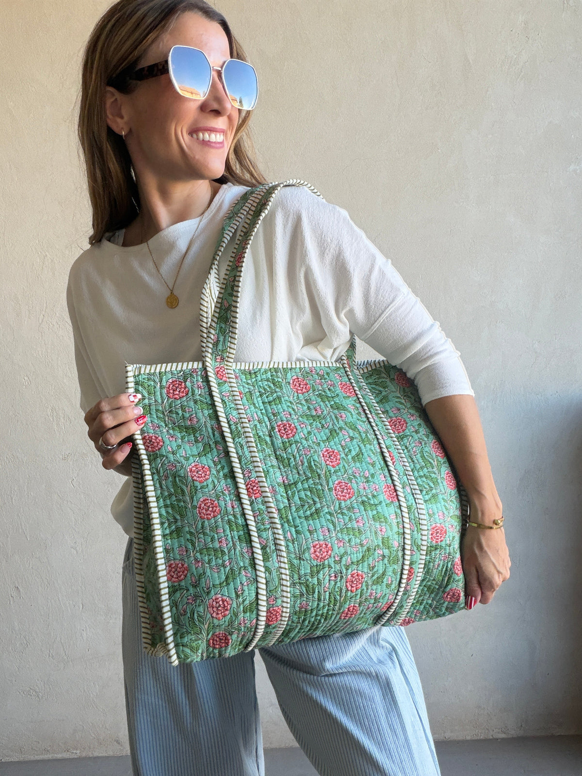 Deb Quilted Tote Bag