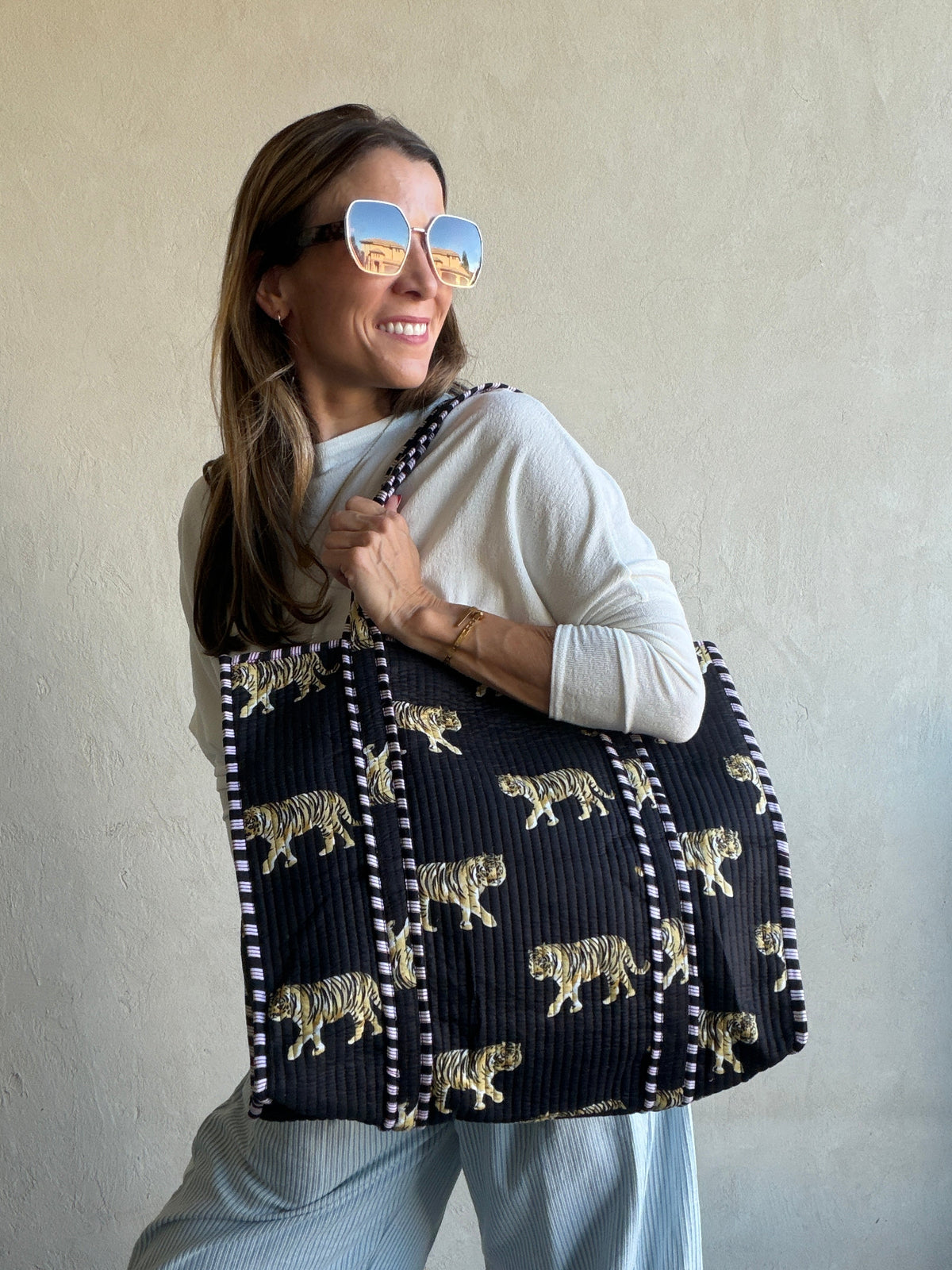 Maria Quilted Tote Bag