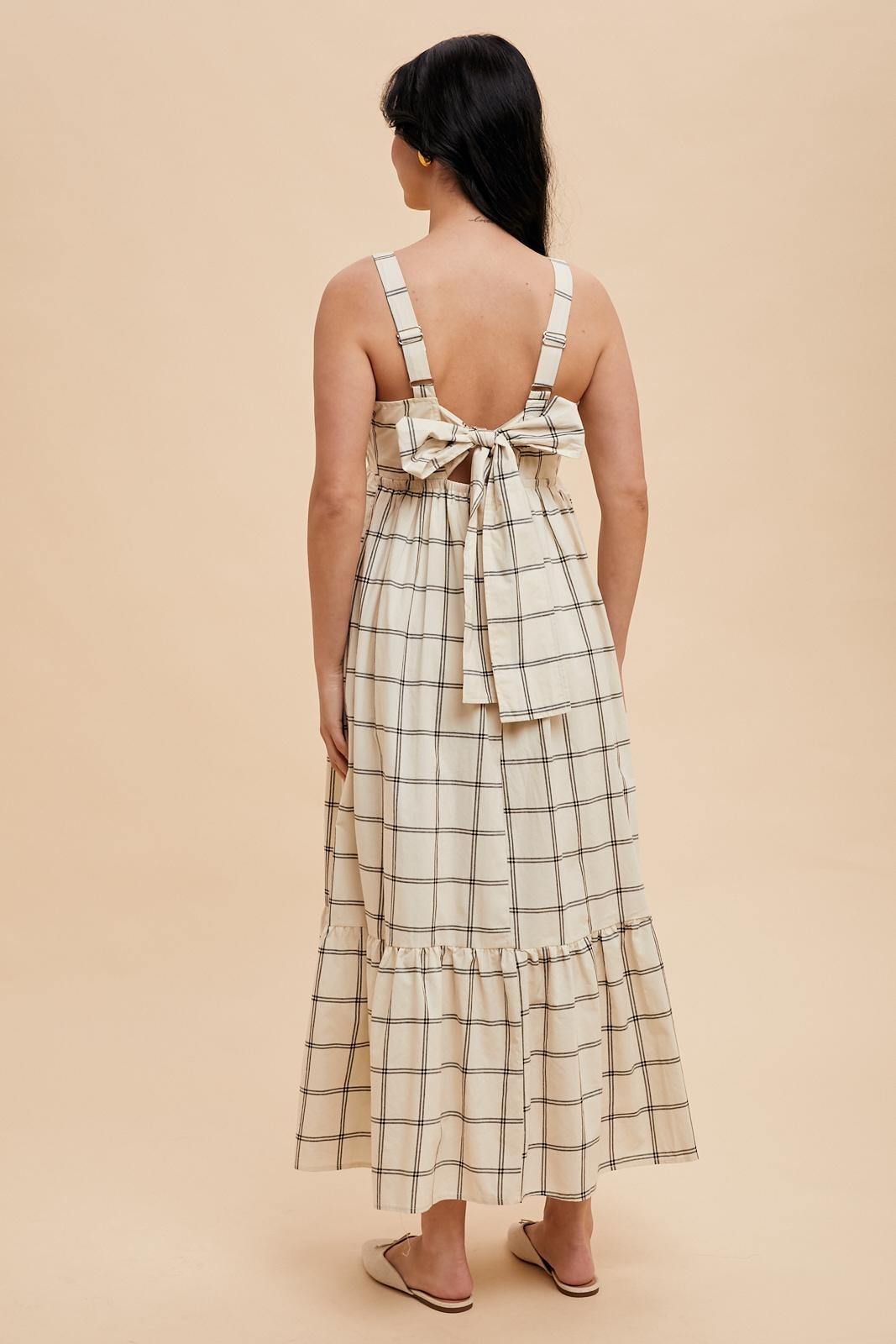 Coco Grid Jumper in Cream and Black