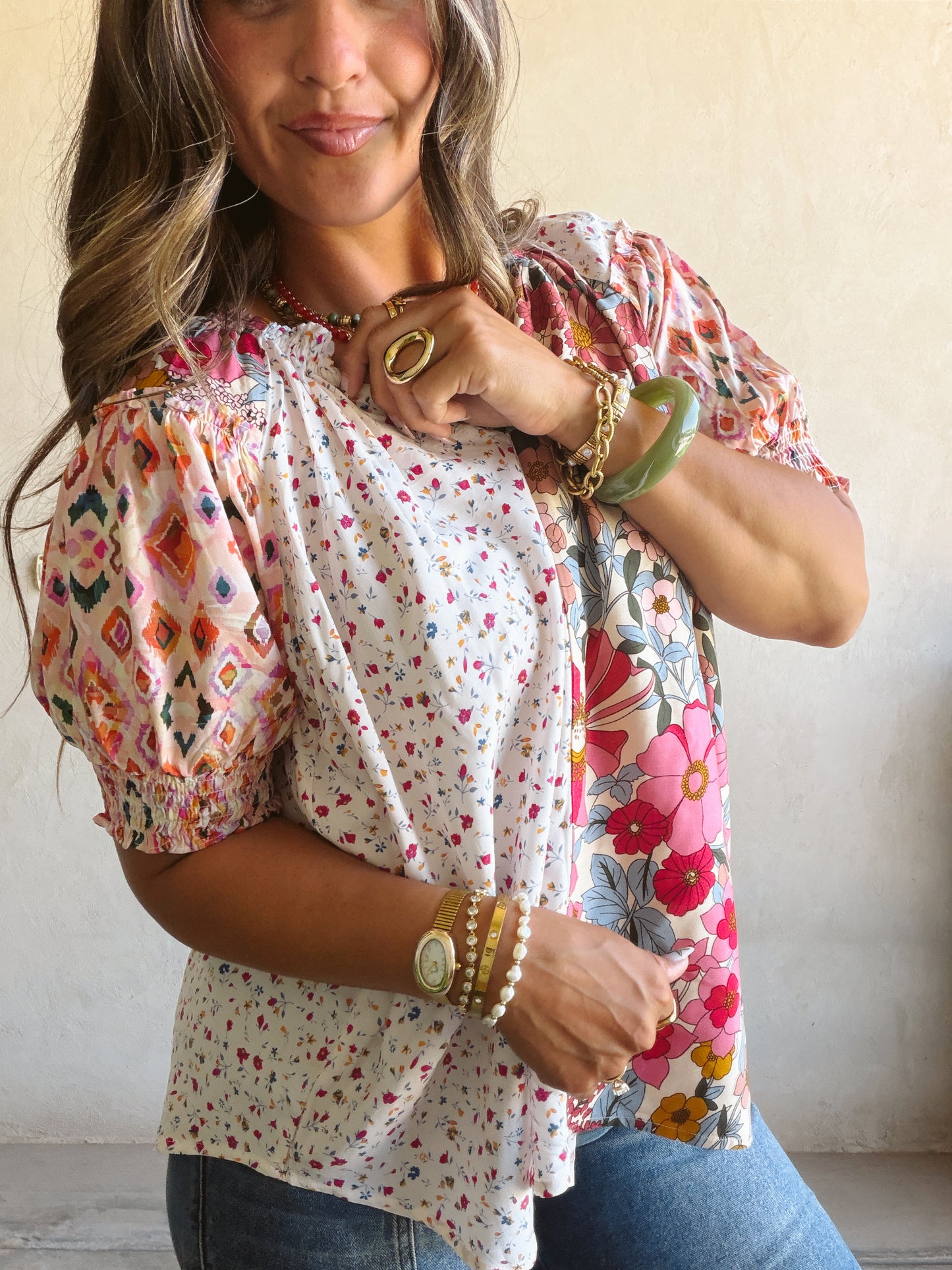 Finley Floral Top in Multi