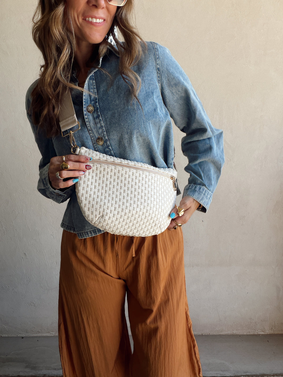 Betty Crossbody Bag in Cream