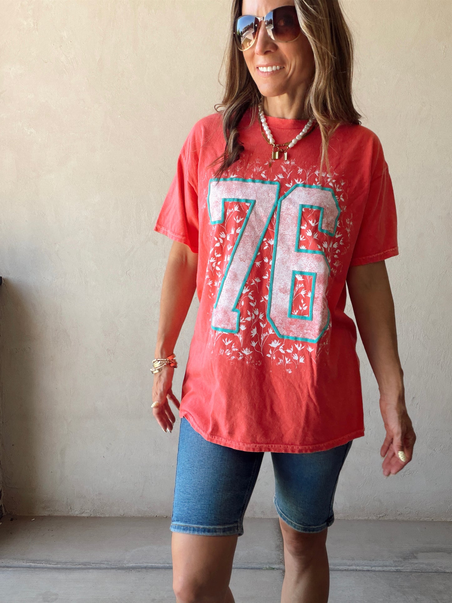 76 Tee in Red