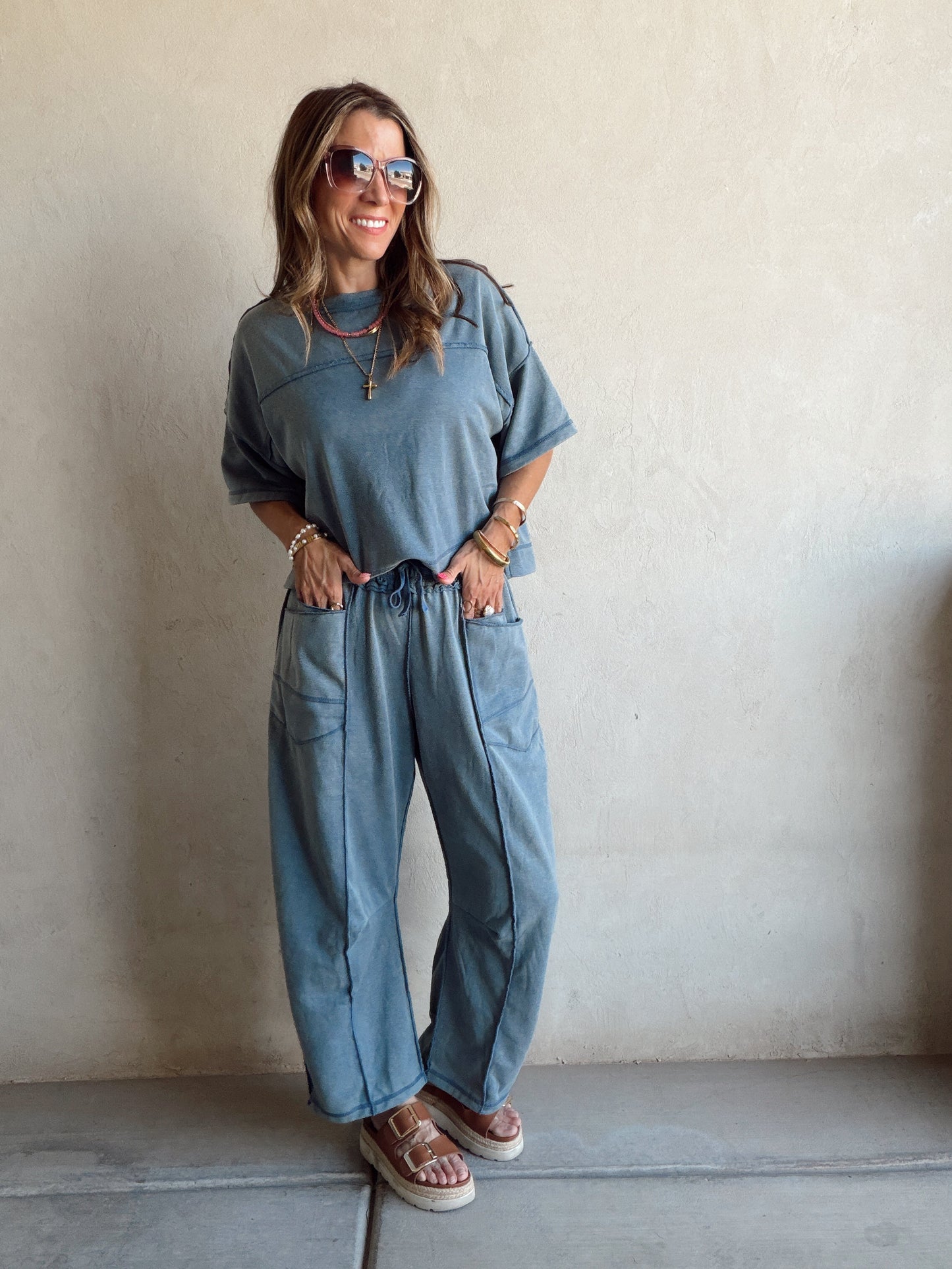 Clara Set in Slate Blue