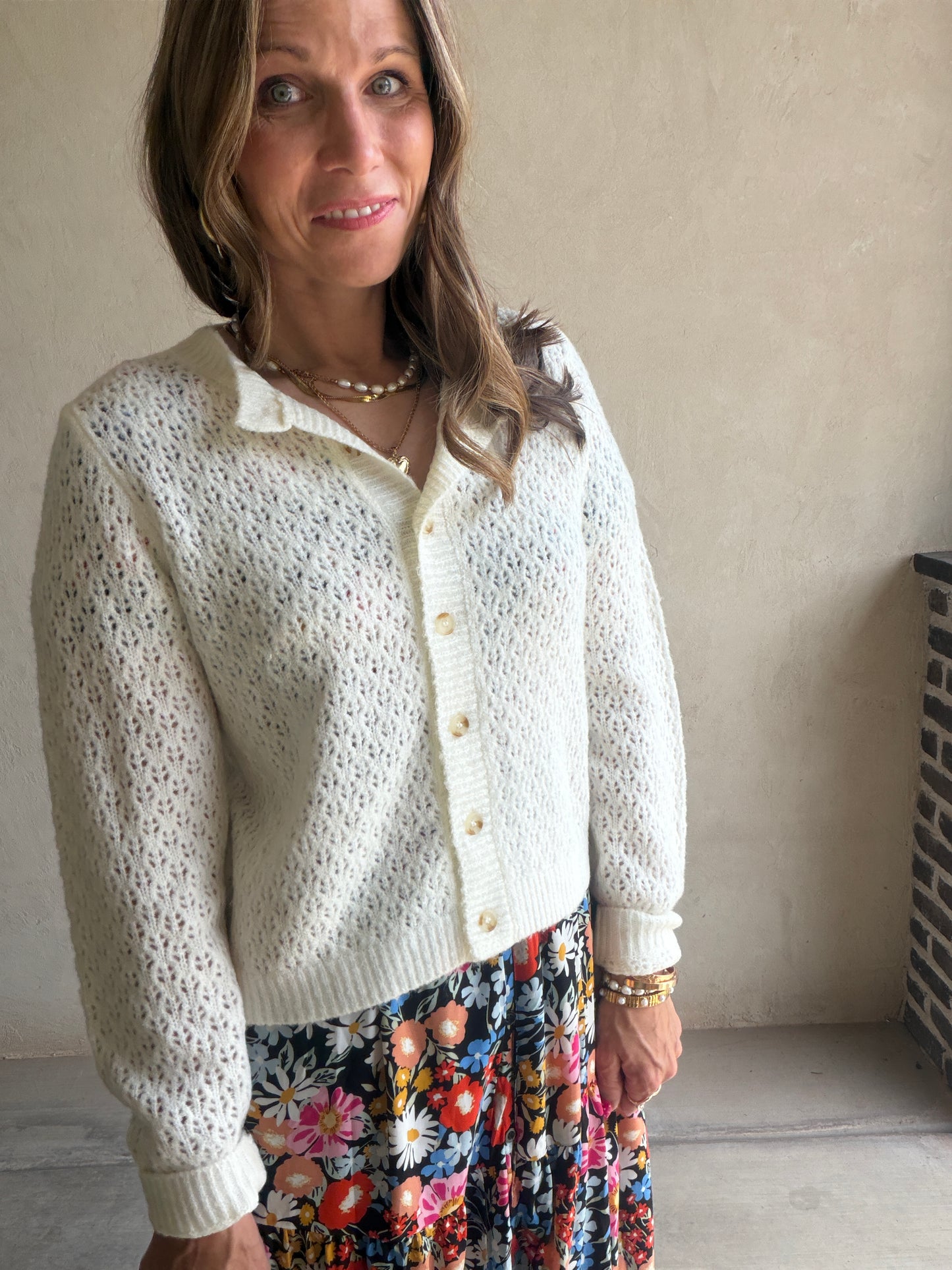 Scout Cardigan in Sky Blue or Ivory