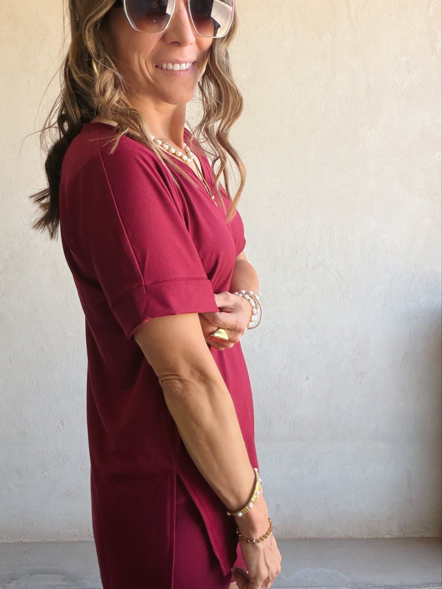 Jillian Heavenly Biker Set in Cabernet