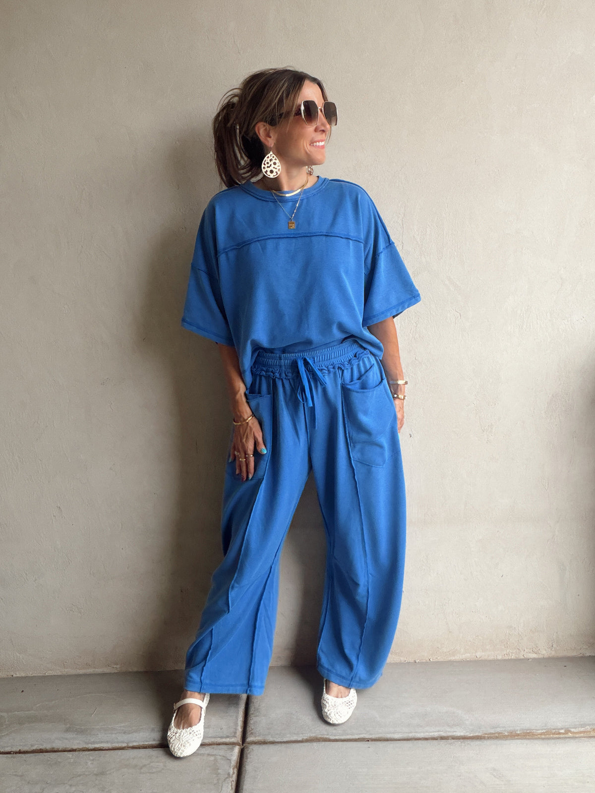 Clara Set in Mineral Washed BYU Blue
