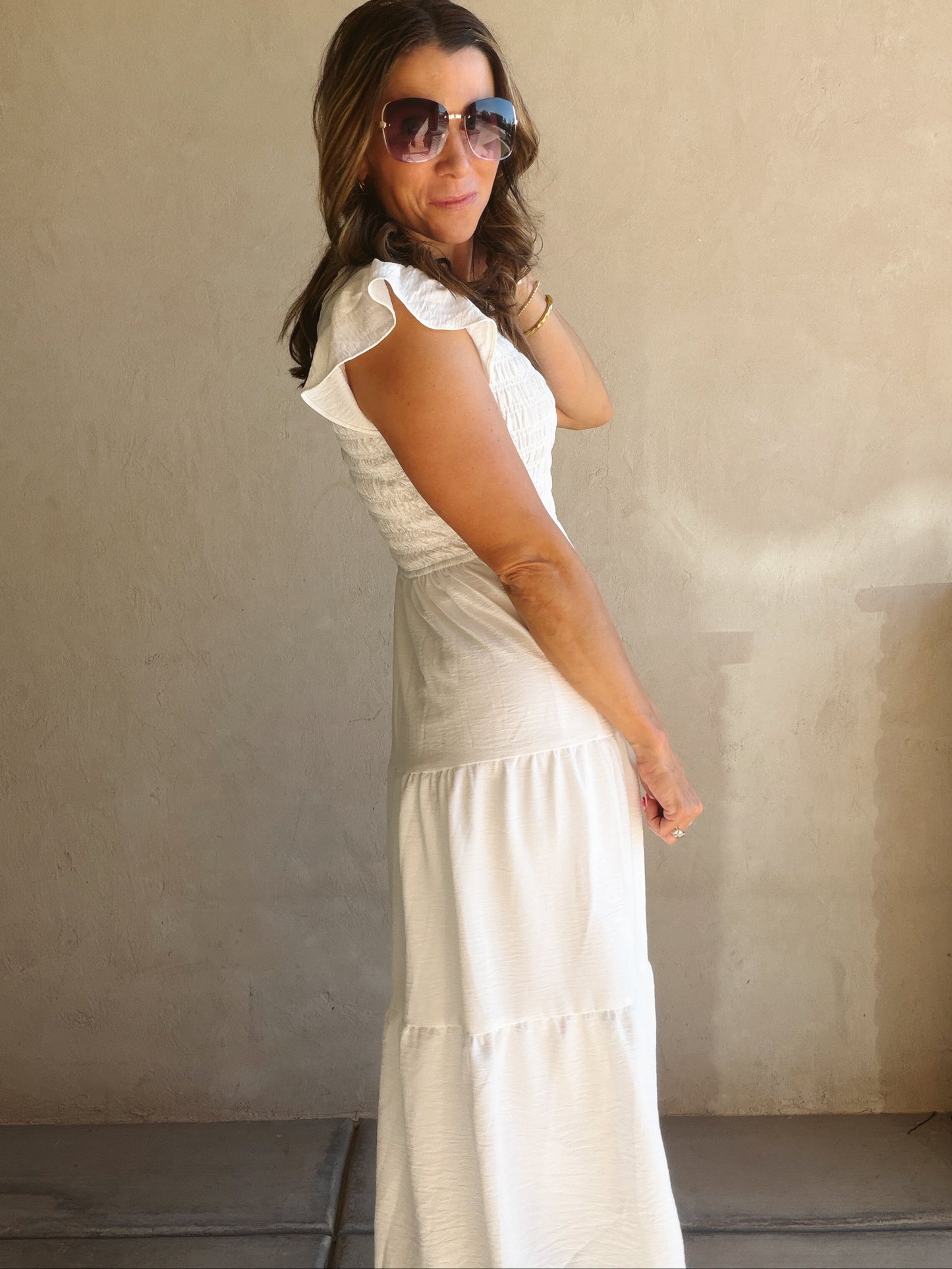Emma Dress in White