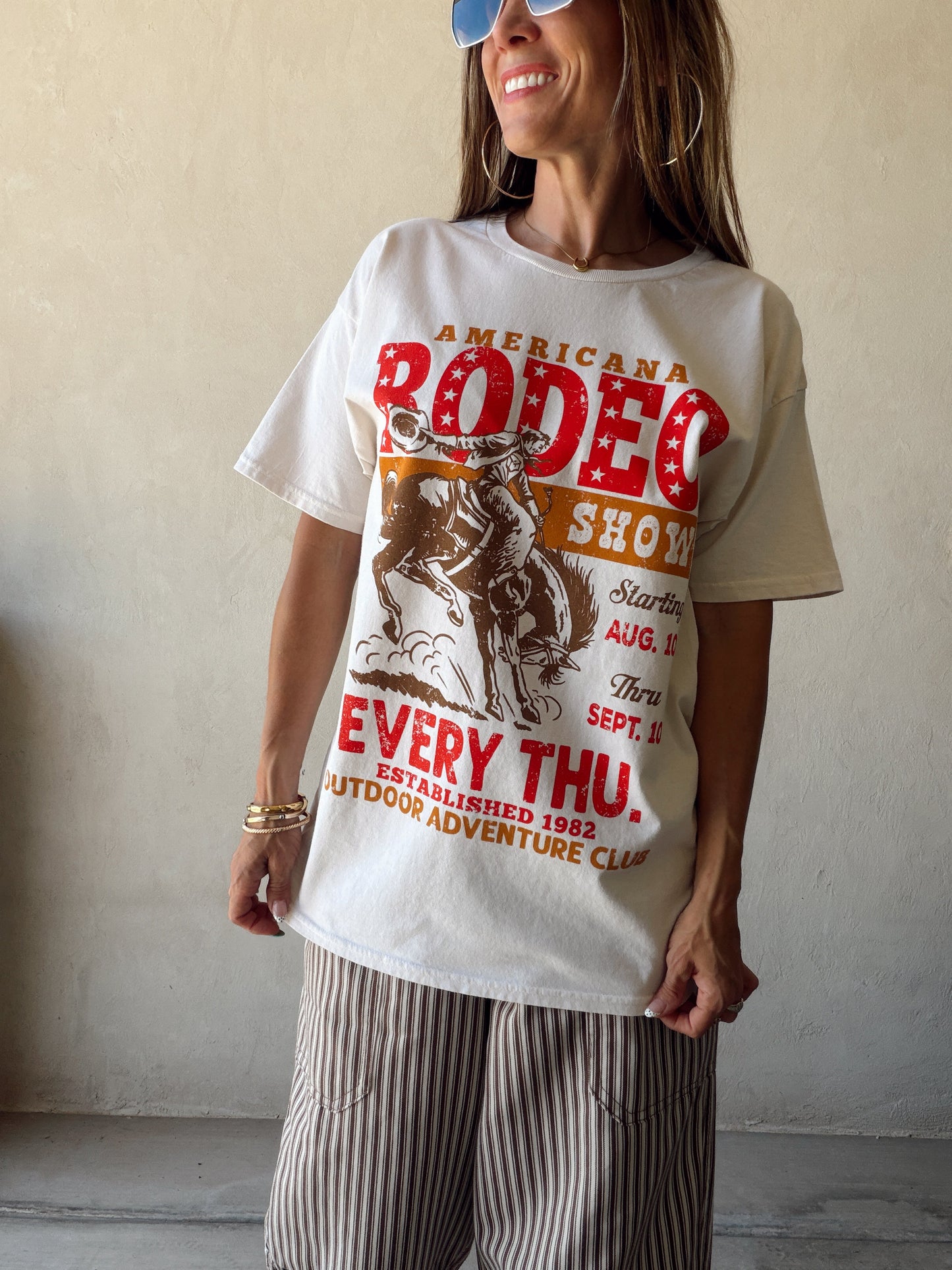 Rodeo Tee in Cream