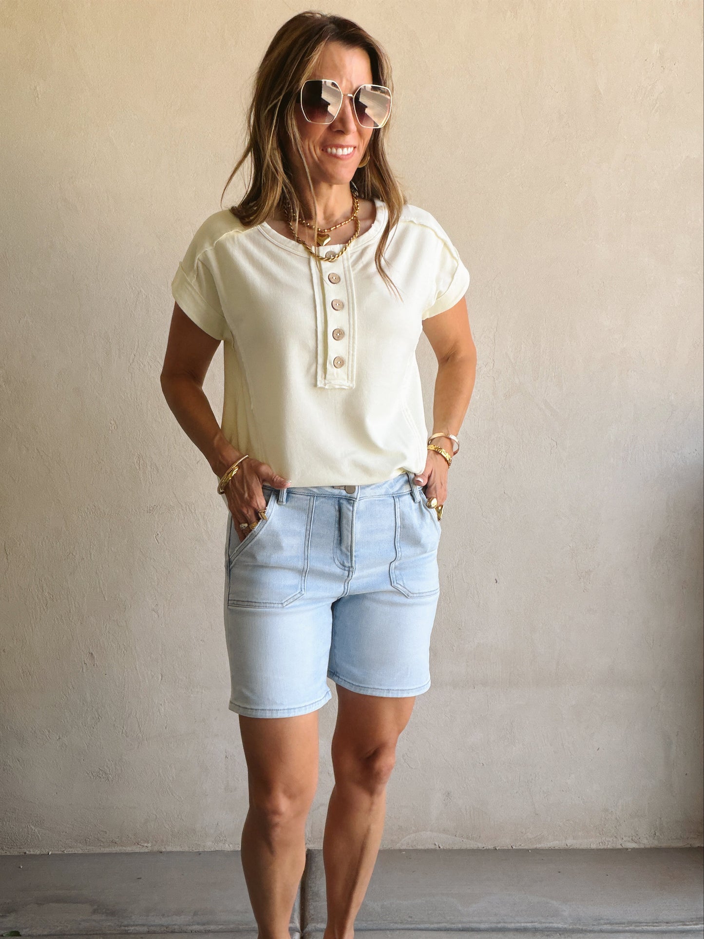 Kenna Henley in Cream