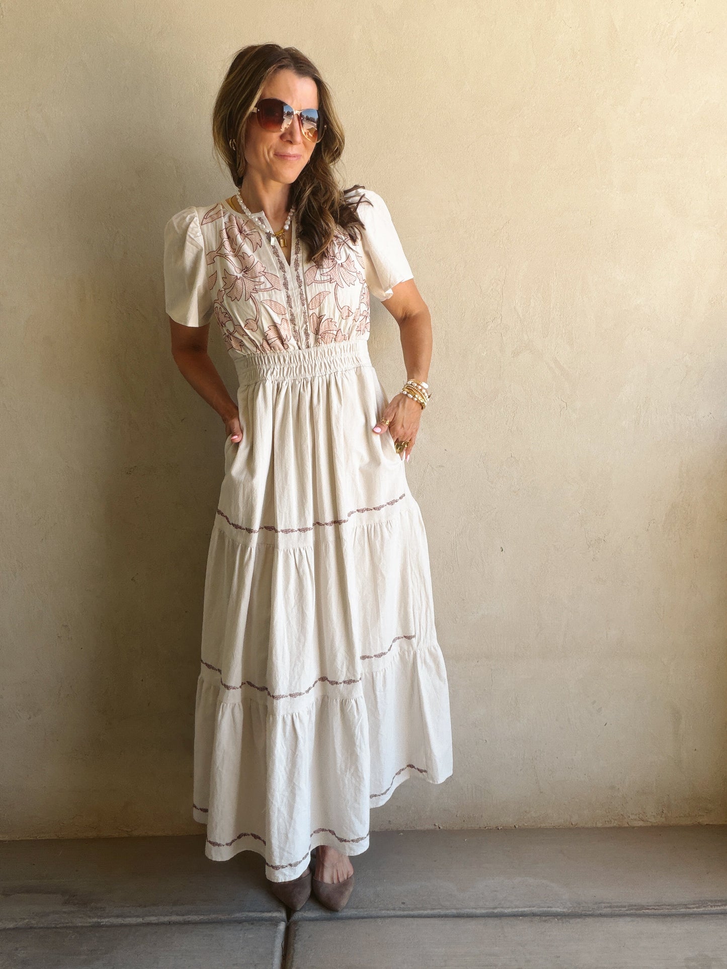 Perry Dress in Oatmeal