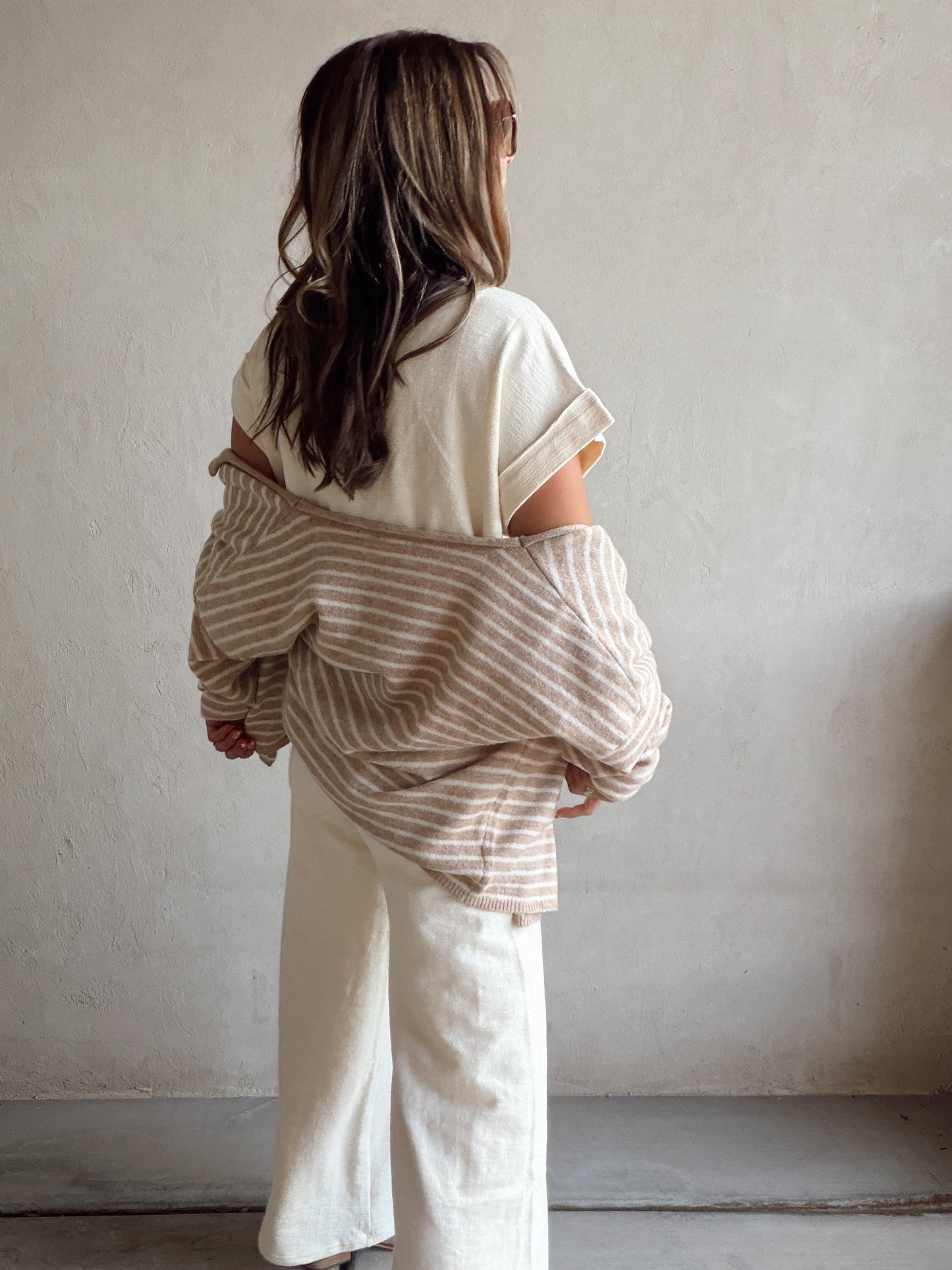 Bridget Cardigan in Light Mocha