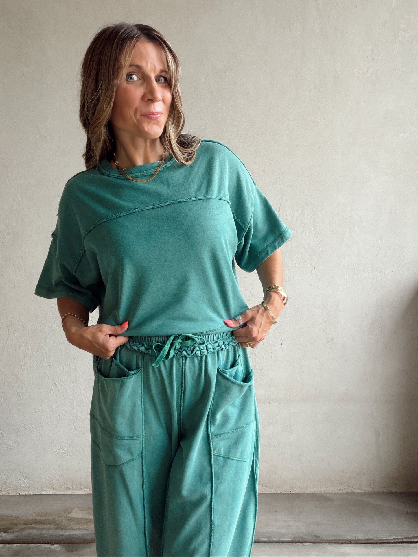 Clara Set in Teal