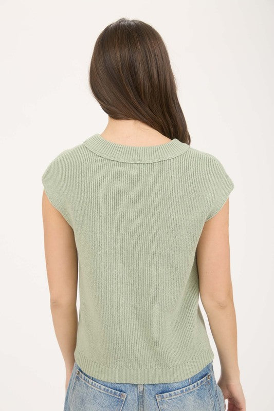 Marcy Top in Sage
