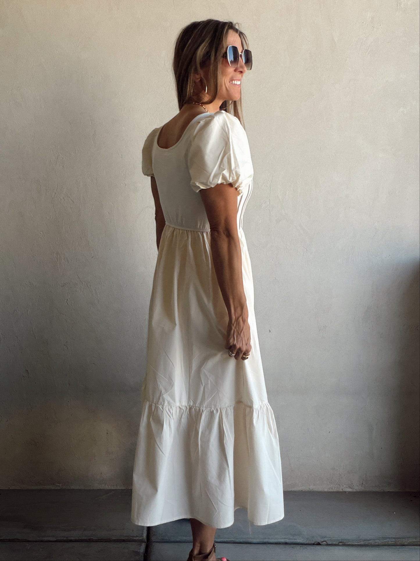 Julie Dress in Cream