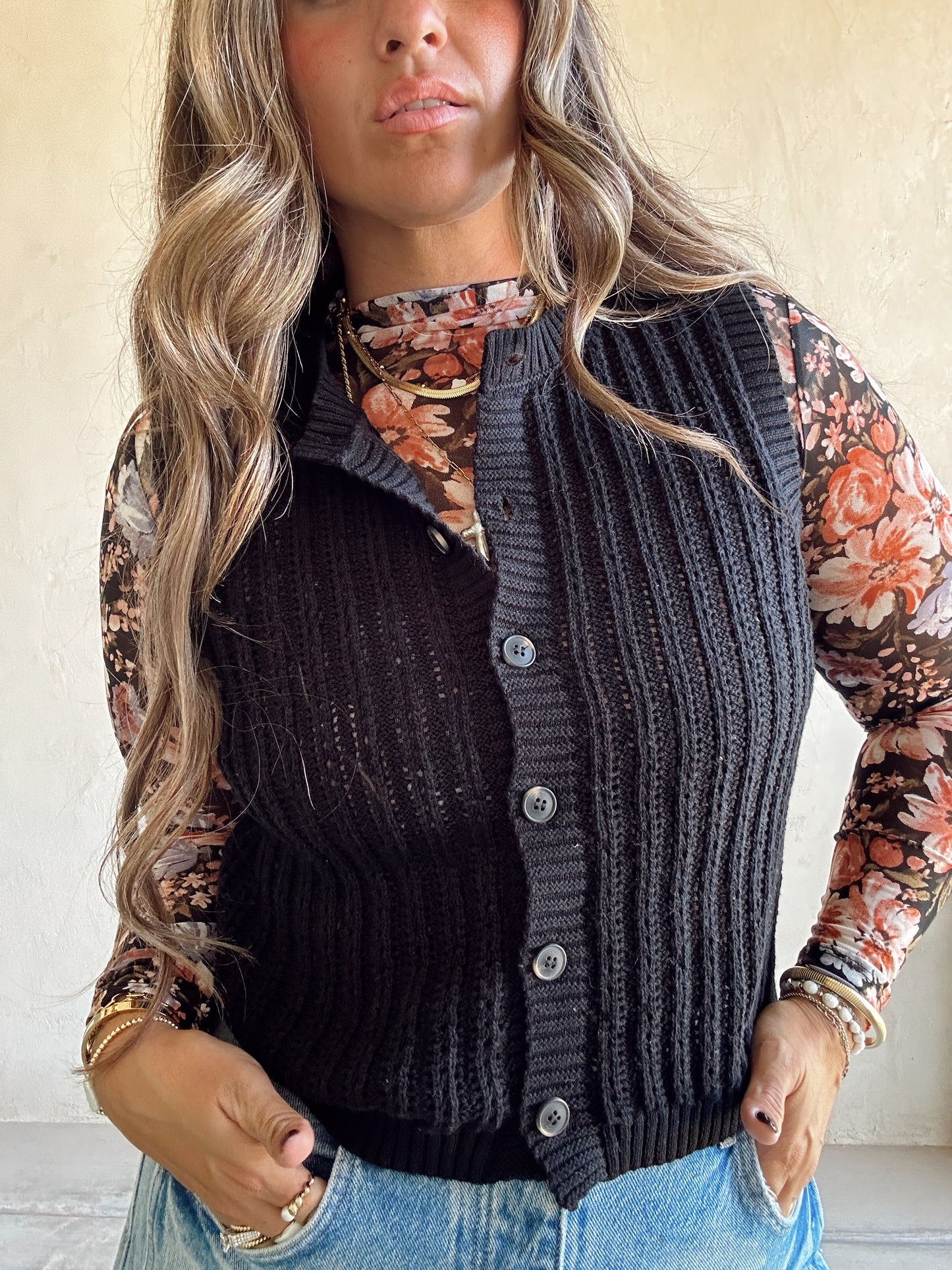 Brielle Vest in Black