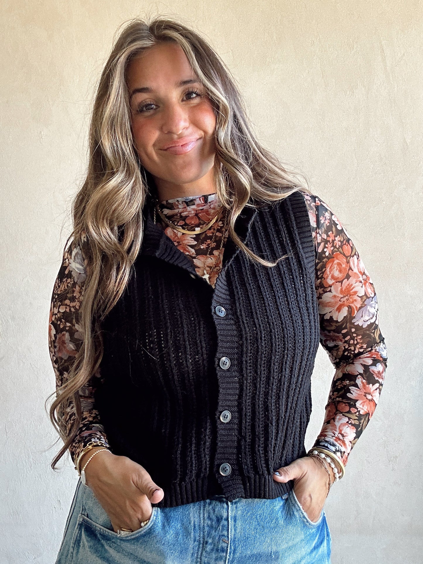 Brielle Vest in Black