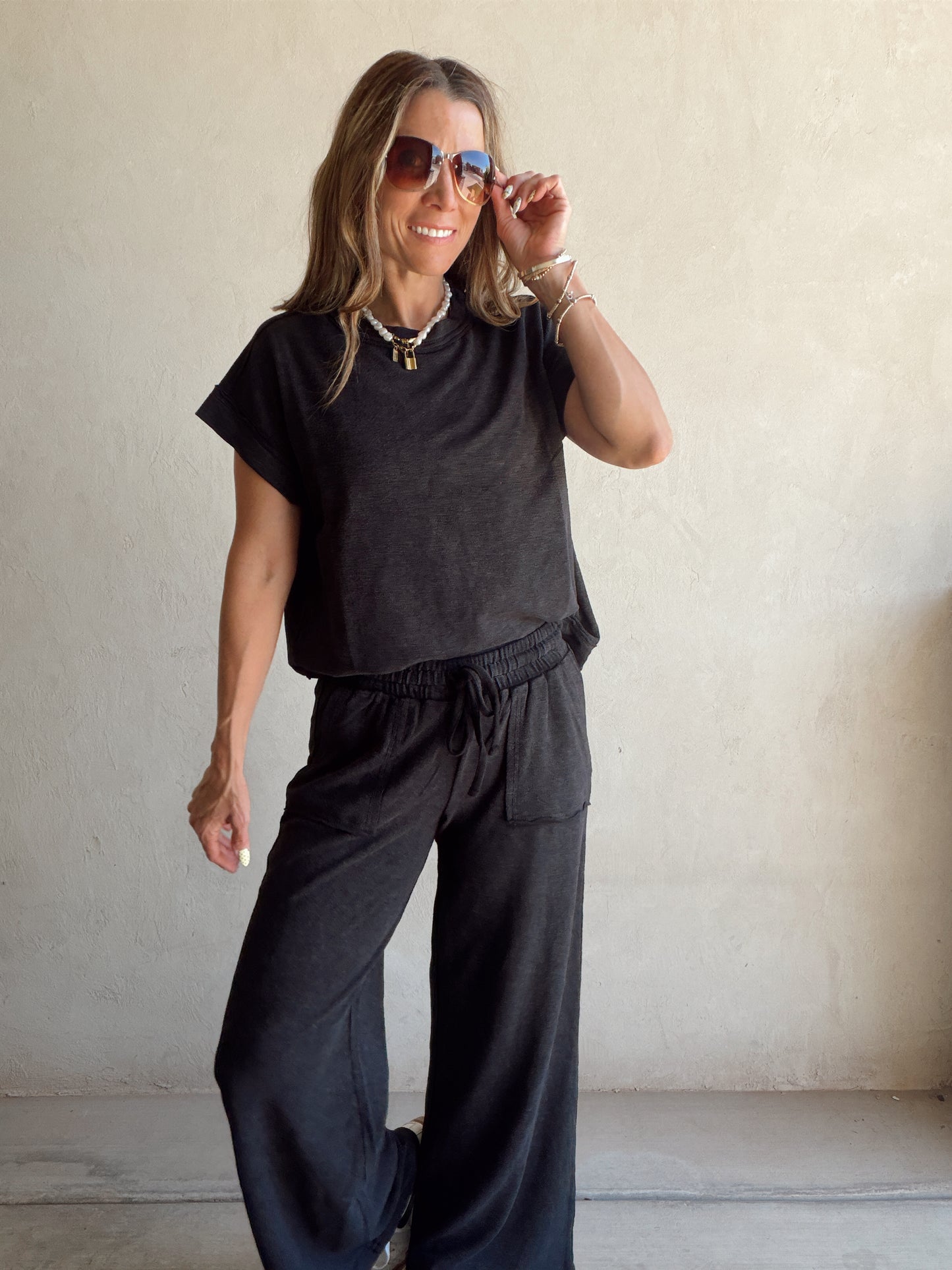 Vanessa Set in Charcoal