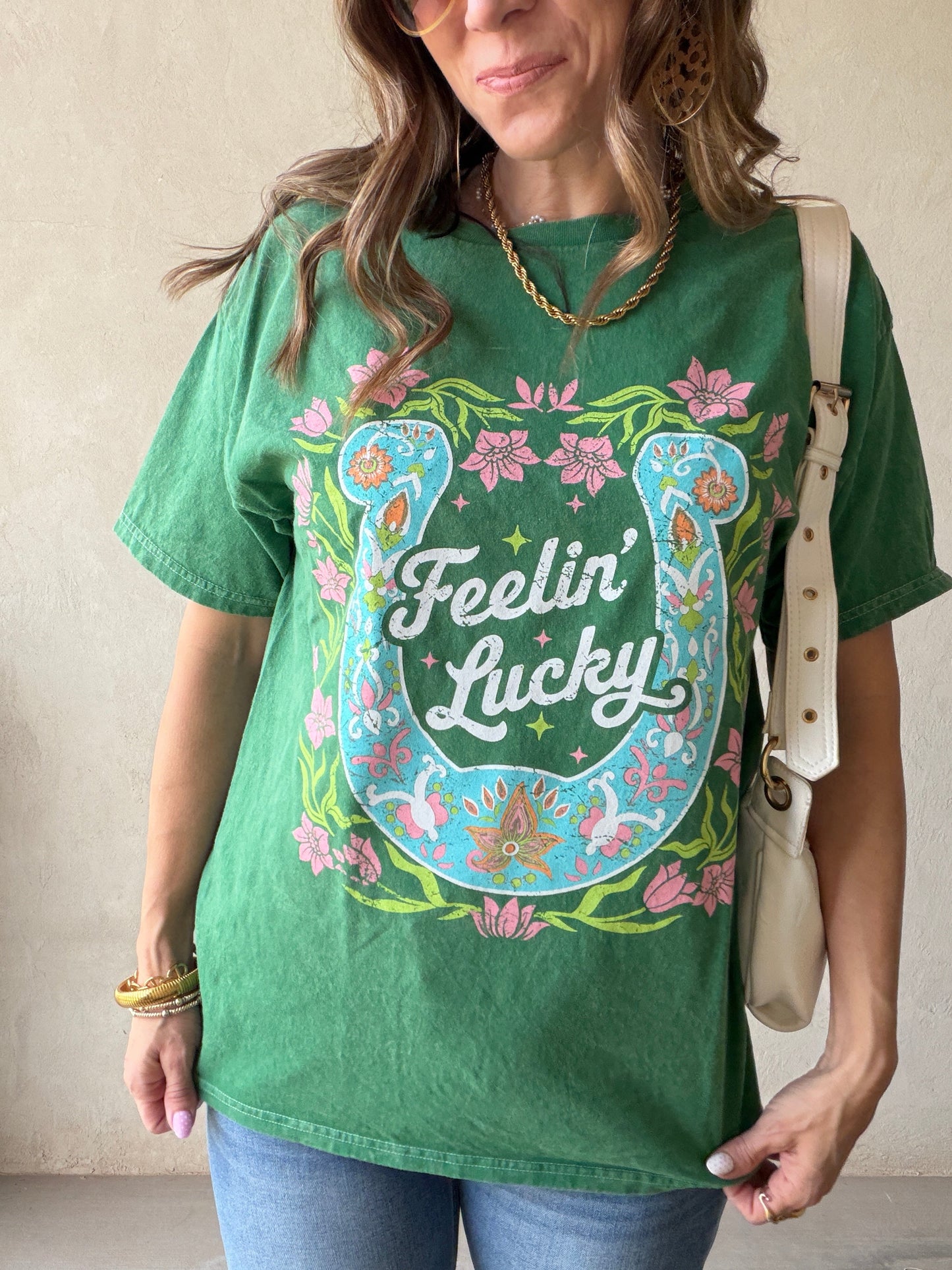 Feeling Lucky Tee in Green