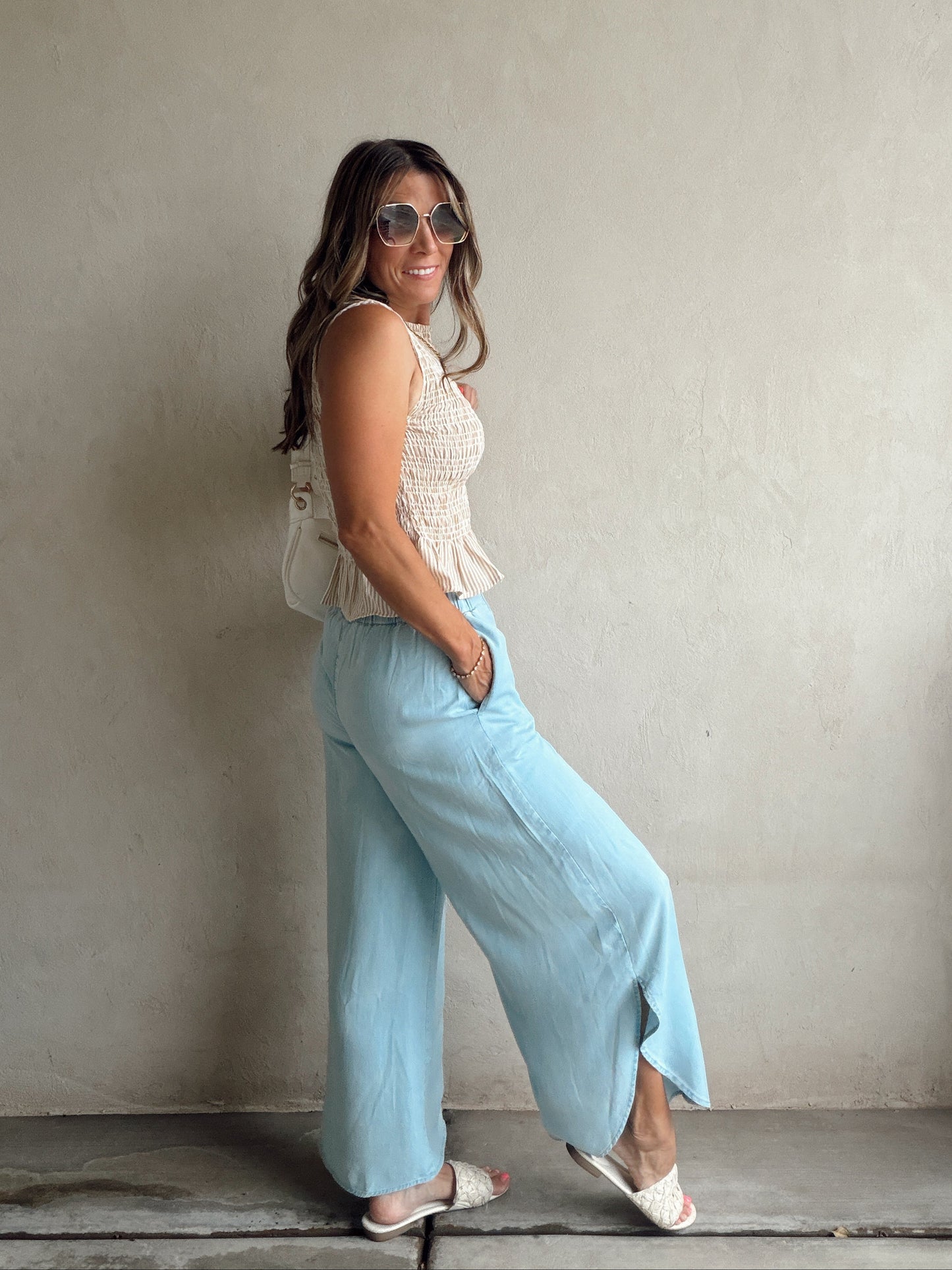 Tawni Tulip Pants in Light Lyocell