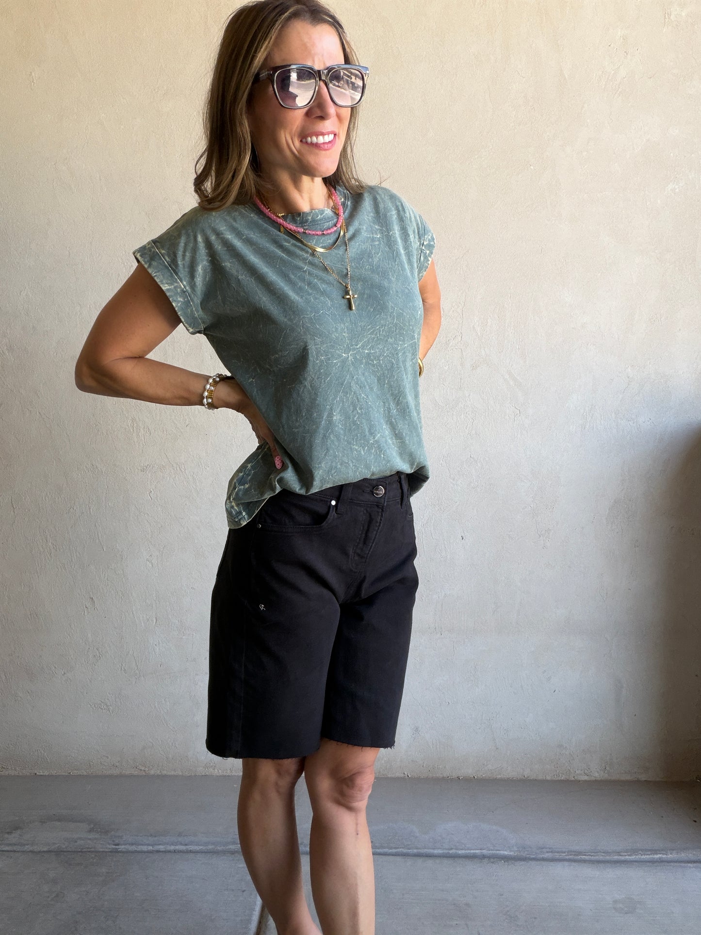 Charity Bermuda Shorts in Black