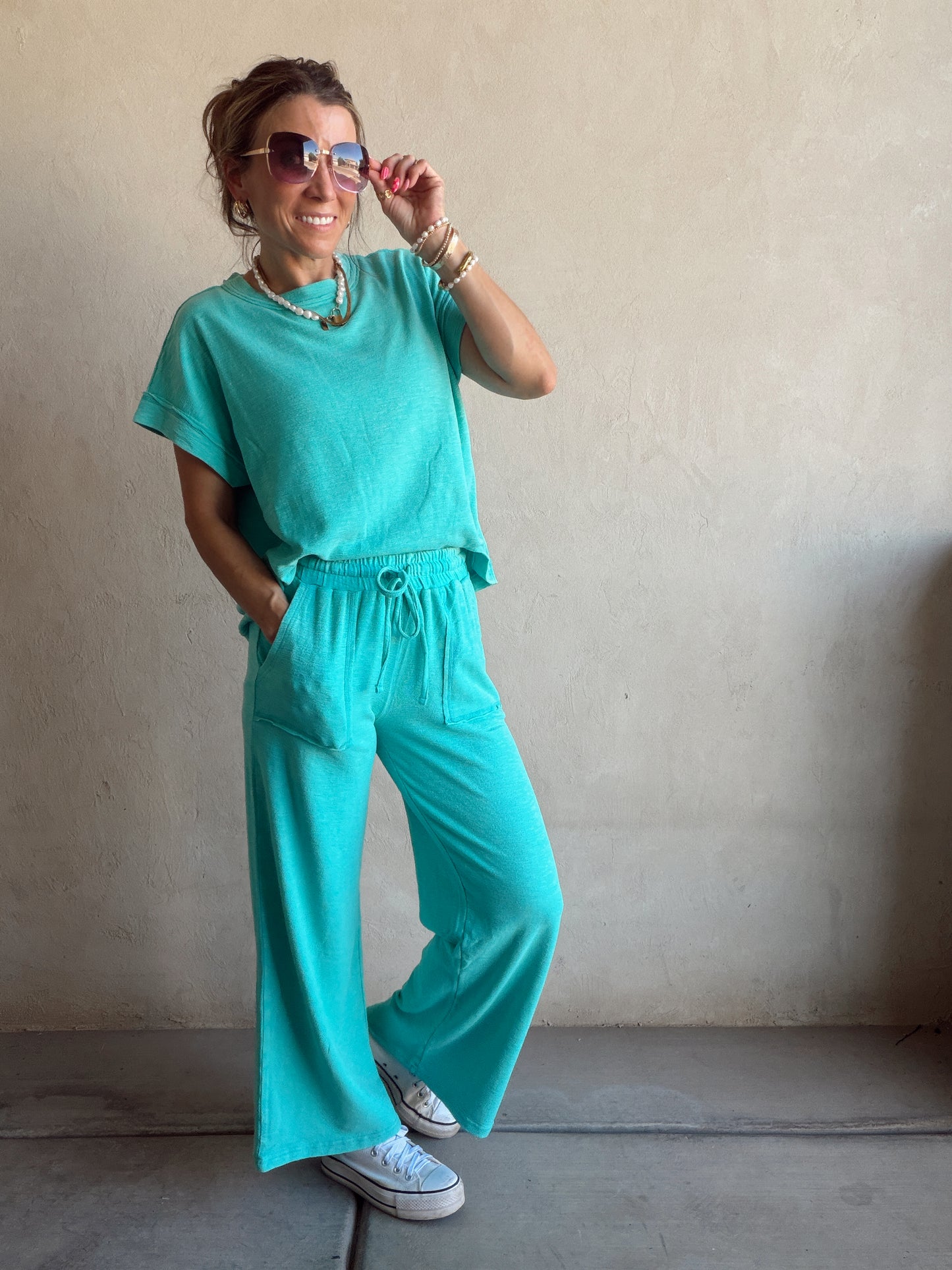 Vanessa Set in Teal