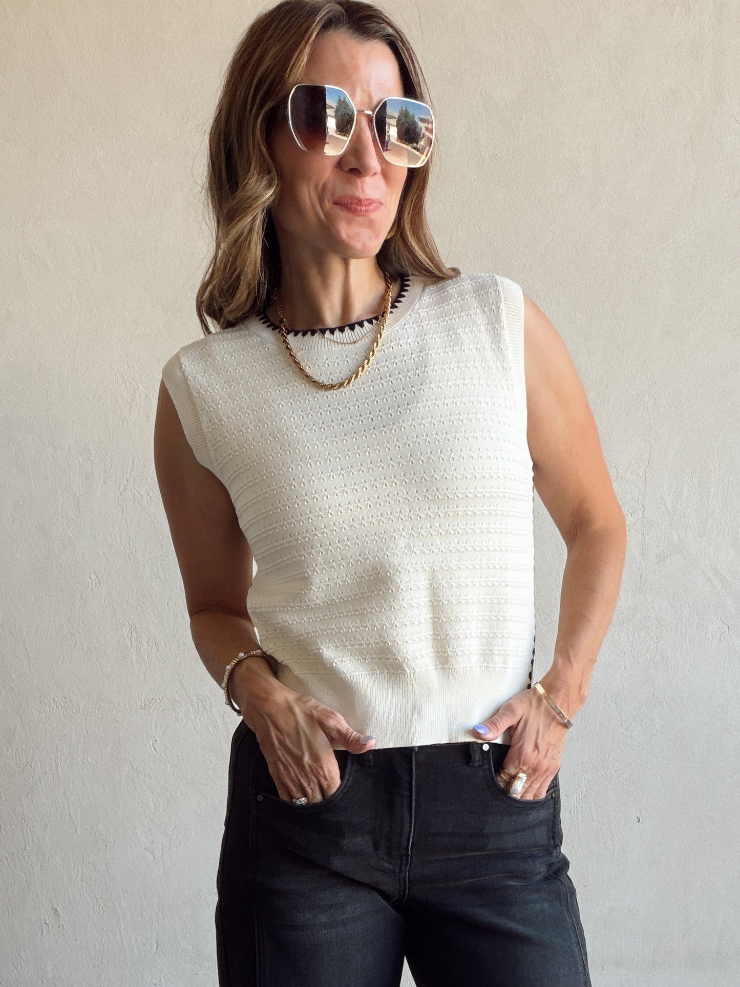Indy Tank in Cream