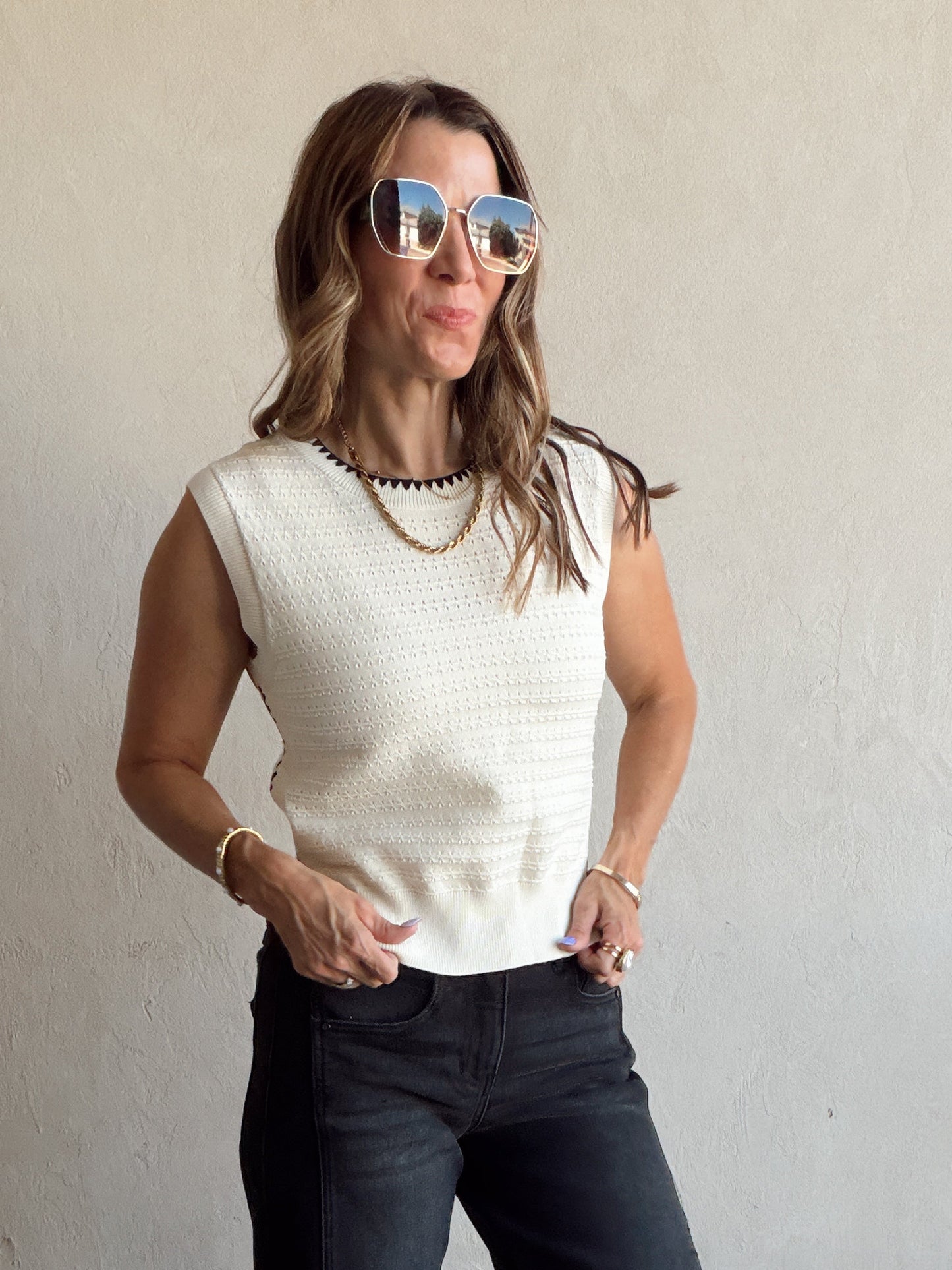 Indy Tank in Cream