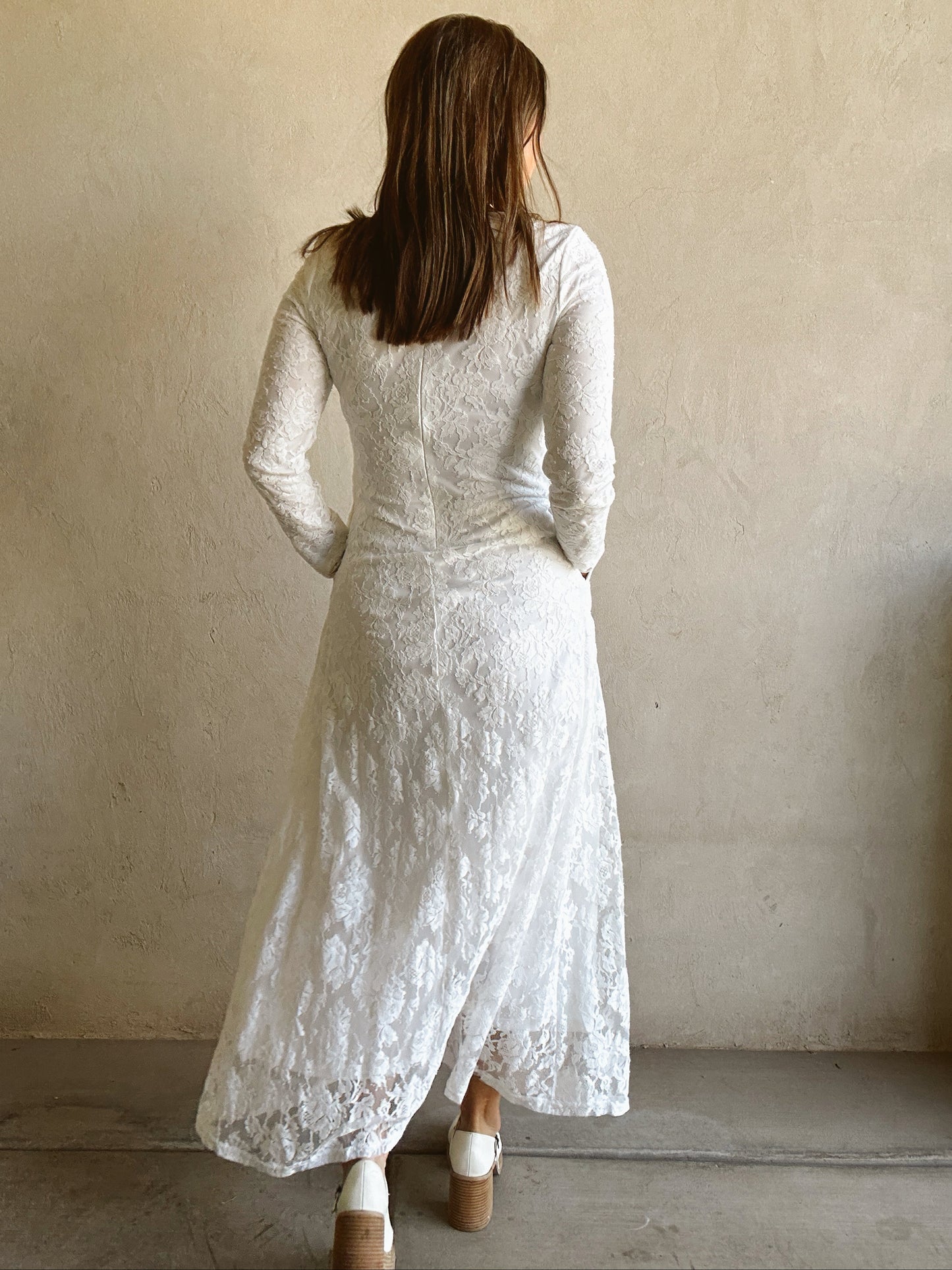 Kaylin Lace Dress in White