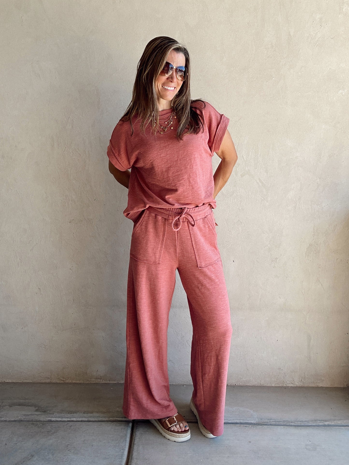 Vanessa Set in Dusty Rose