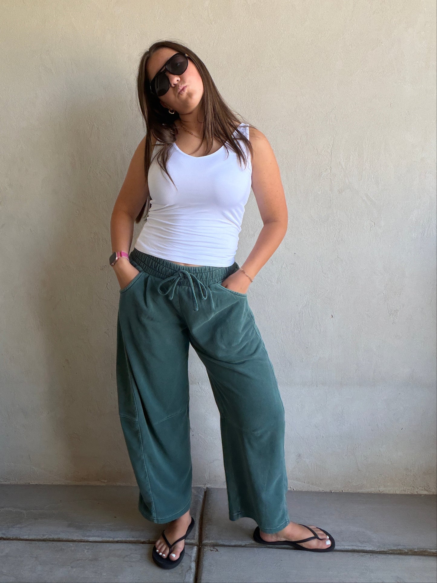 Barrel Sweatpants in Forest