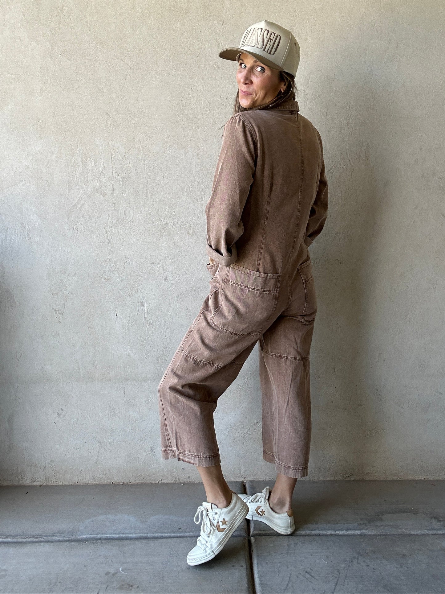 Janella Jumpsuit in Chocolate