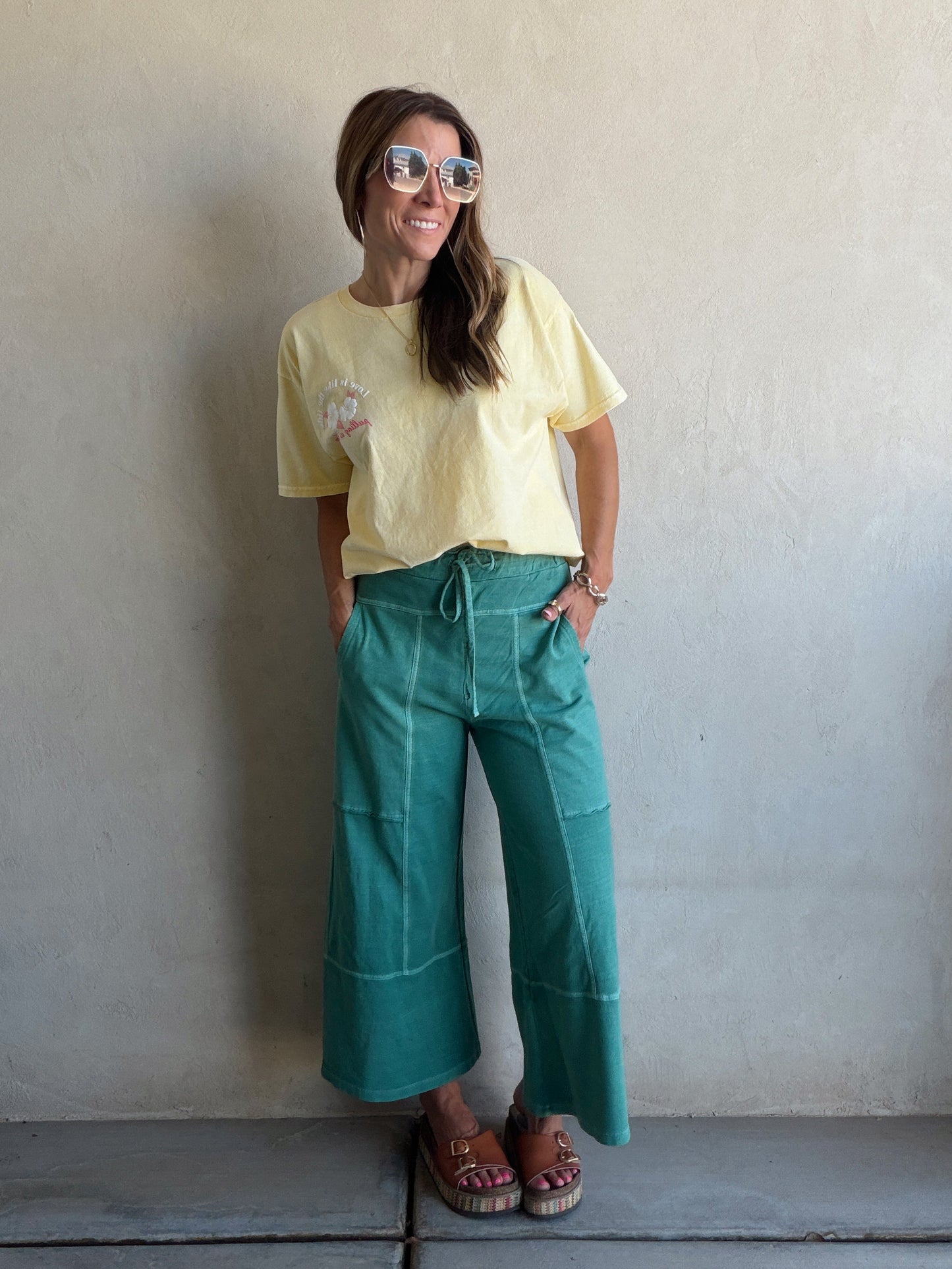 Sandy Pants in Teal