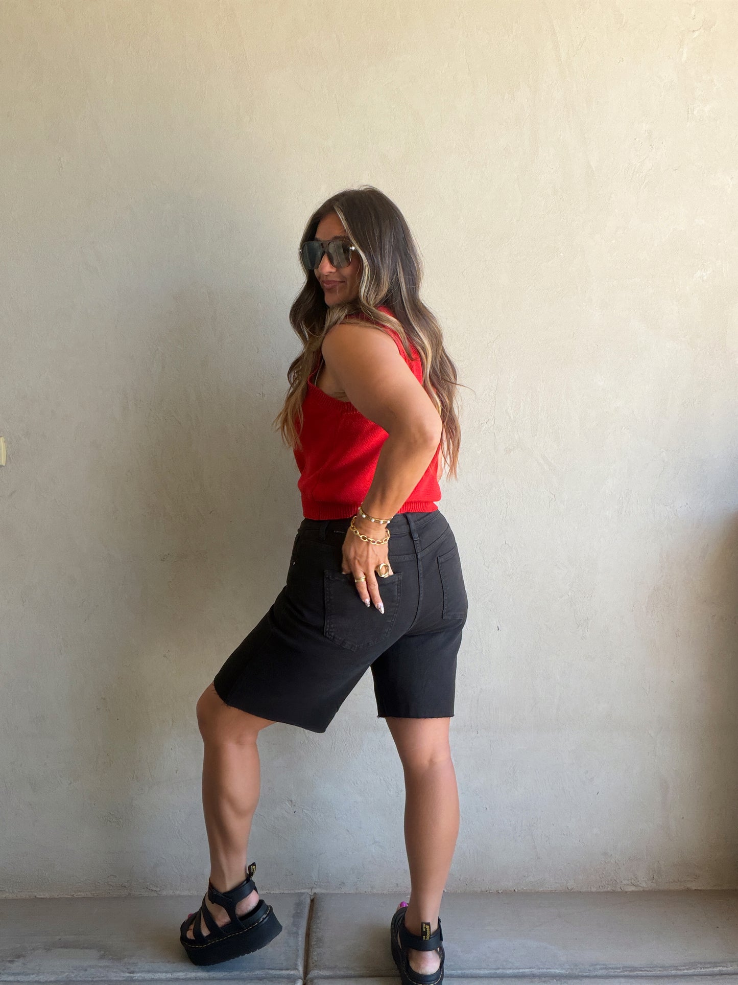 Charity Bermuda Shorts in Black